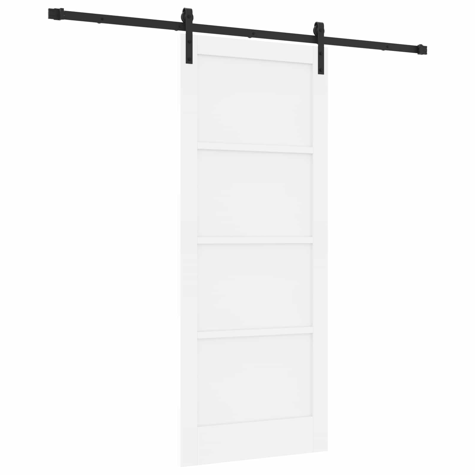 Libisev uks Valge 83 x 202 cm Toekas männipuit
