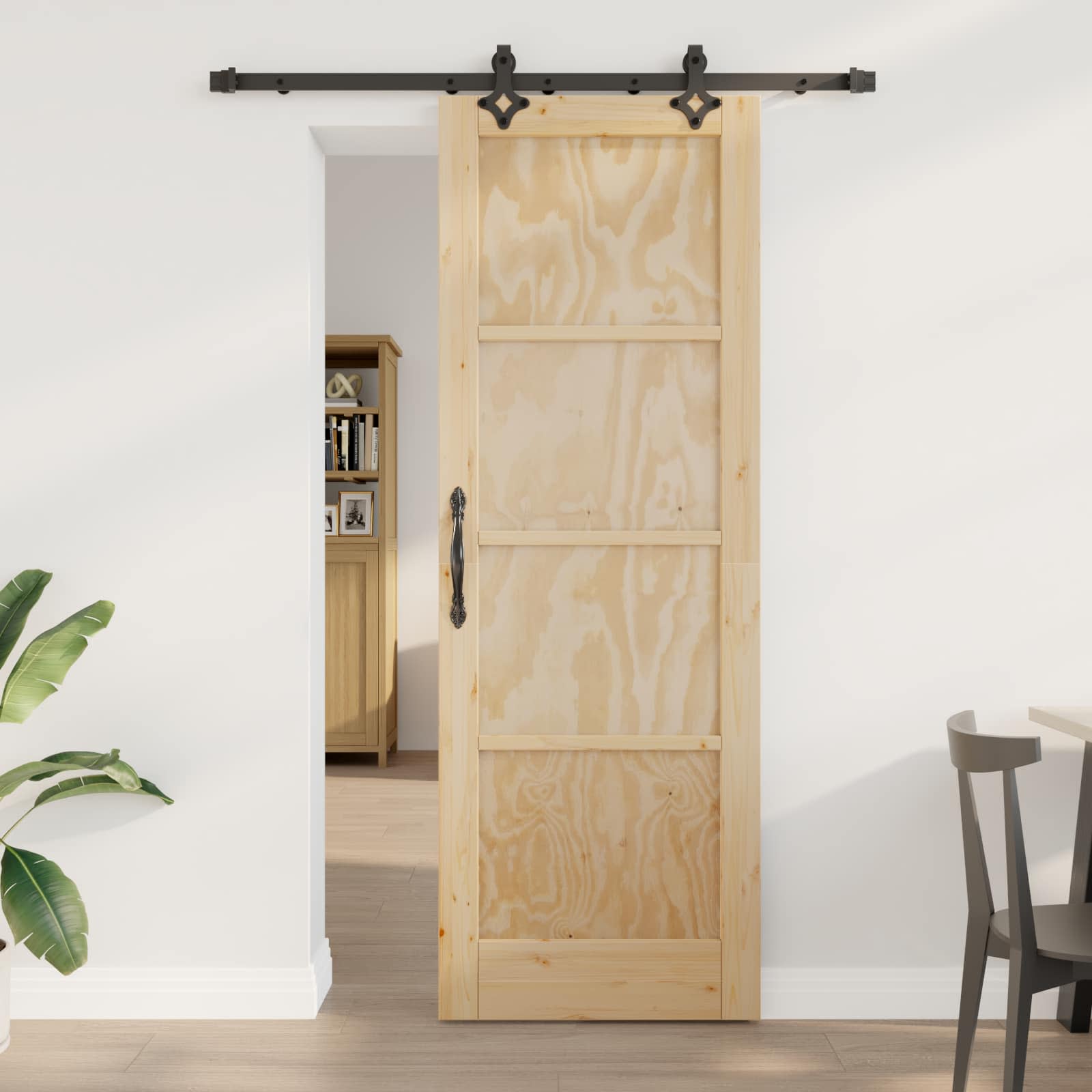 Libisev uks ORKDAL 73,5 x 211 cm Toekas männipuit Naturaalne