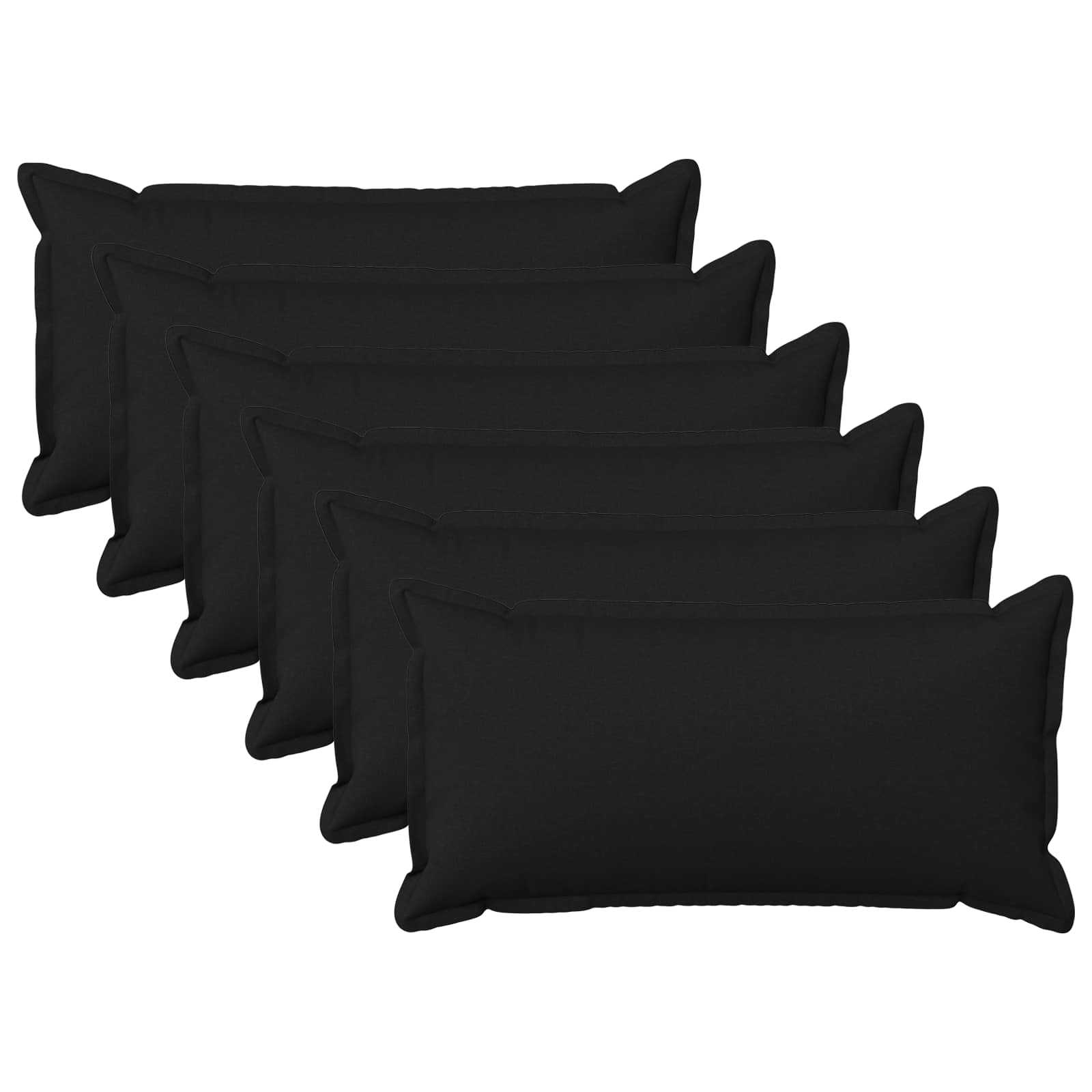 Padi padjaga HOUTEN 6 tk Must Kunstlinen