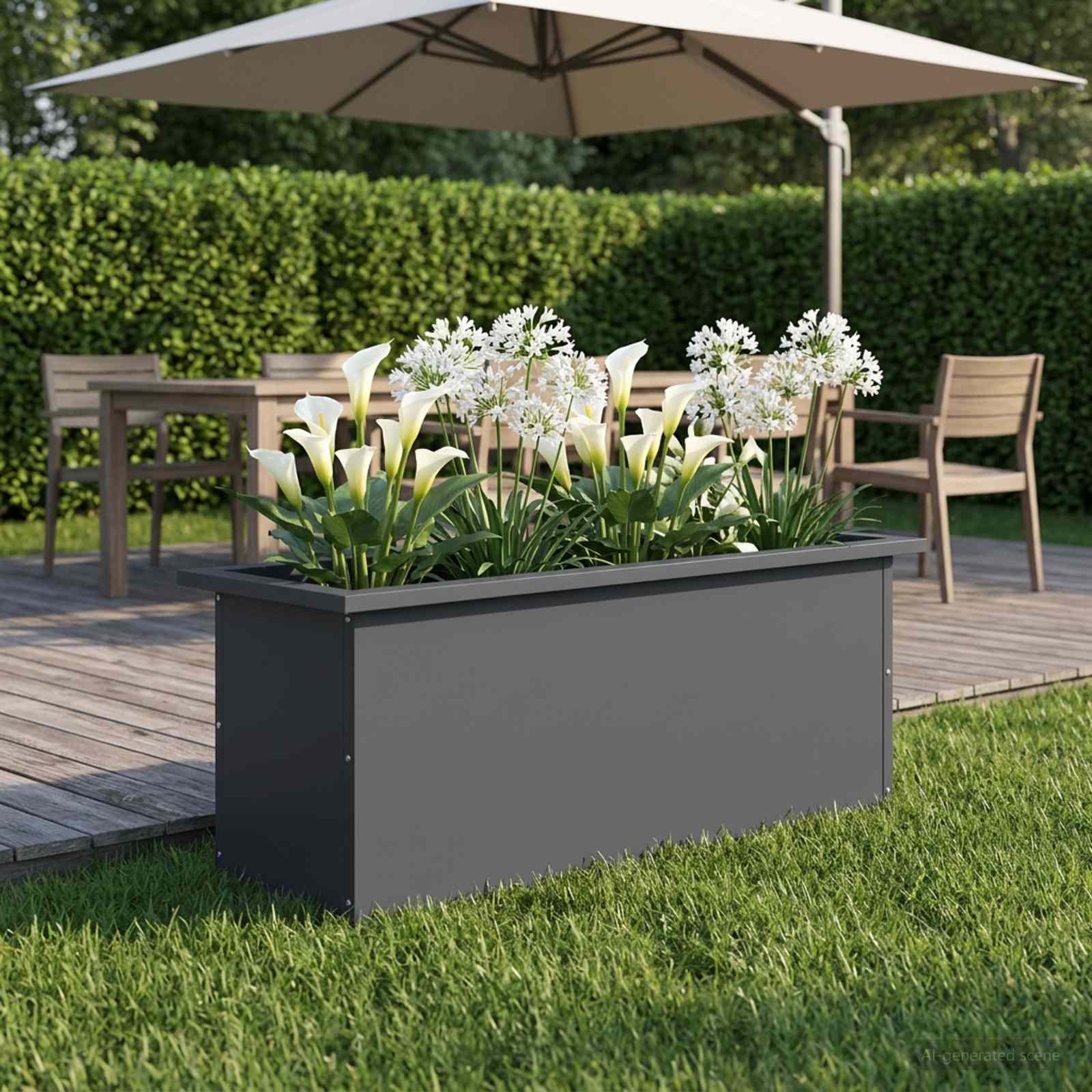 LED-valgustusega lillekast Antriit 30 x 80 x 30 cm Teras