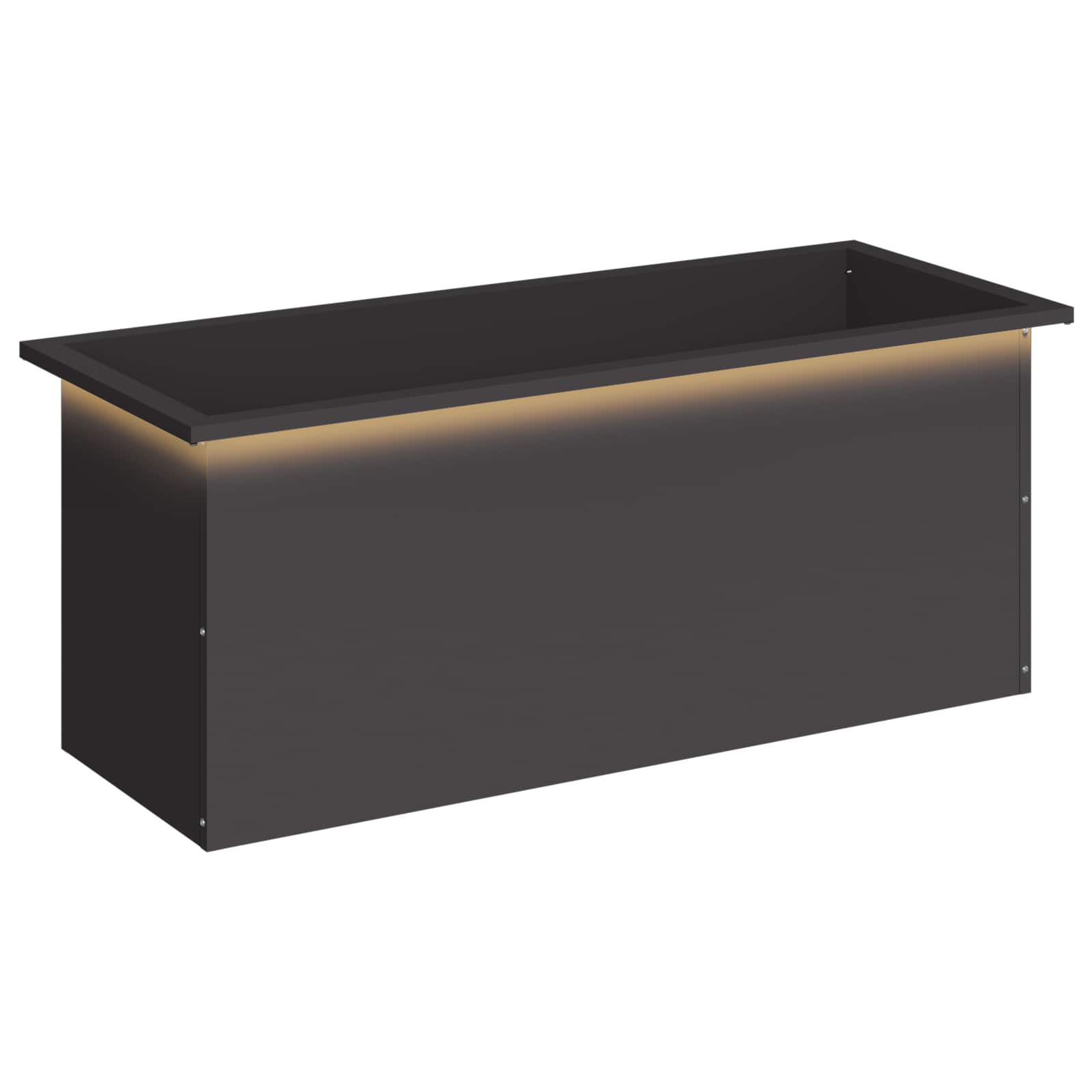 LED-valgustusega lillekast Must 40 x 100 x 40 cm Teras