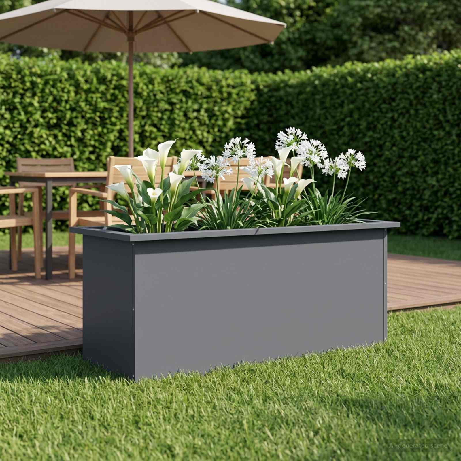 LED-valgustusega lillekast Antriit 40 x 100 x 40 cm Teras