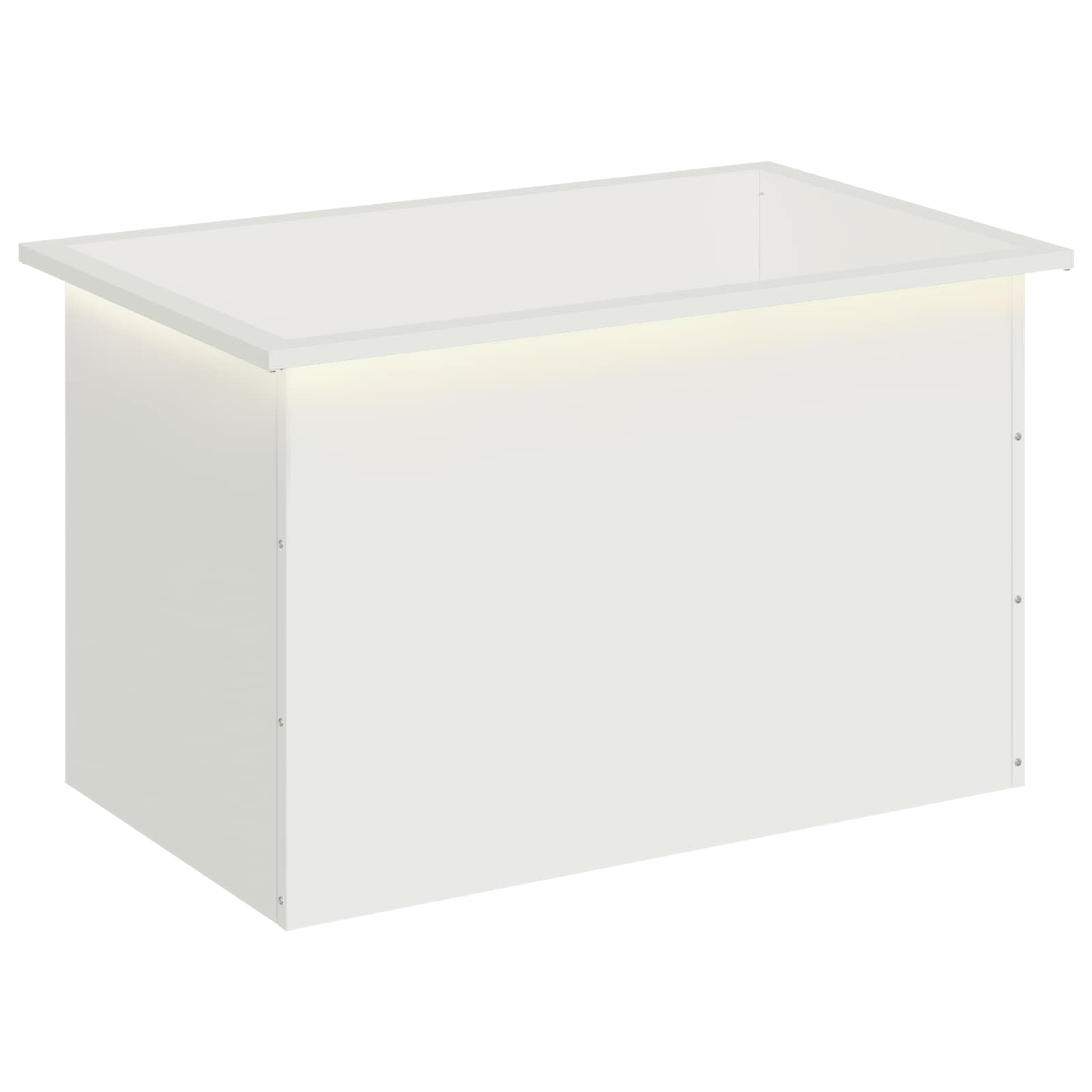 LED-valgustusega lillekast Valge 50 x 80 x 48 cm Teras