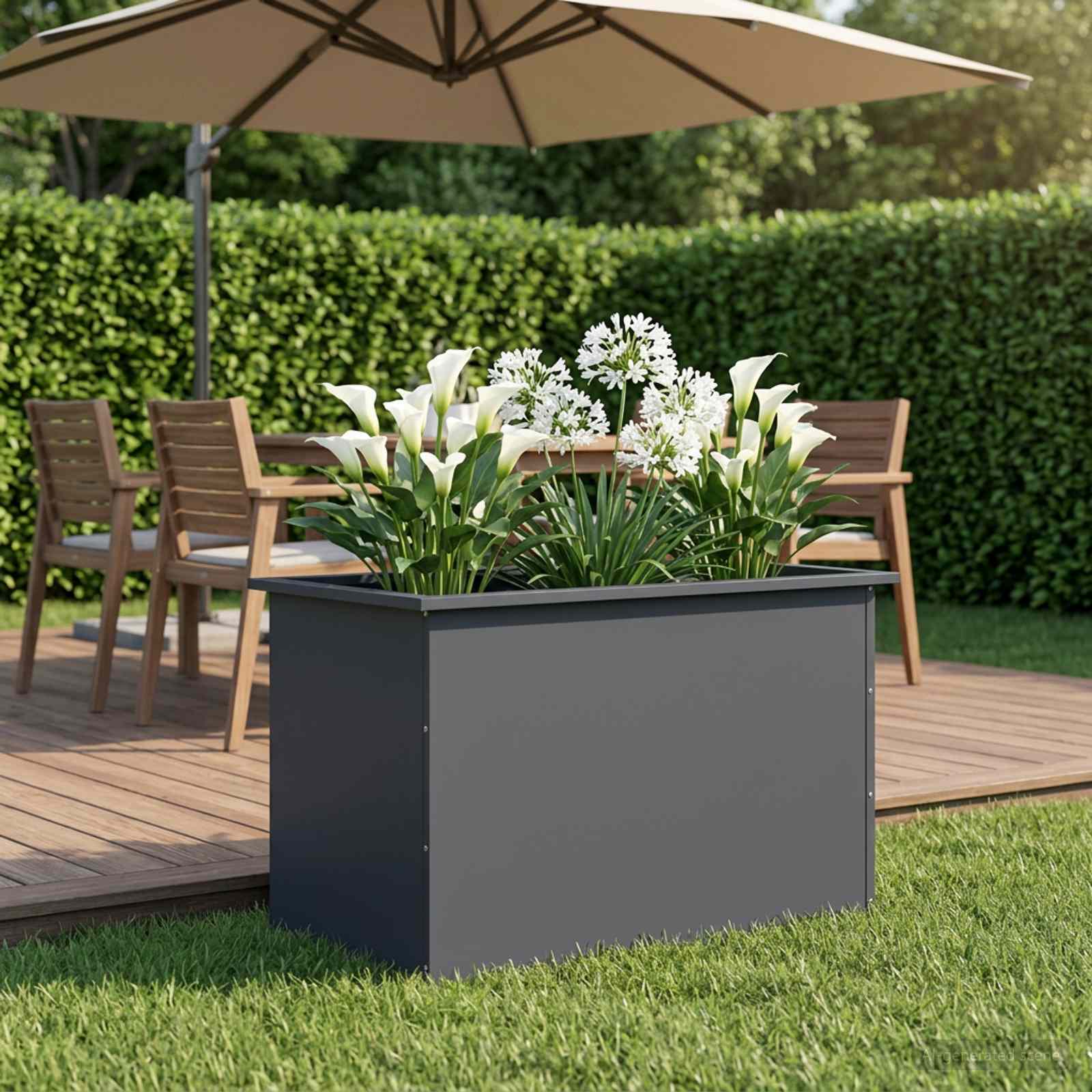 LED-valgustusega lillekast Antriit 50 x 80 x 48 cm Teras