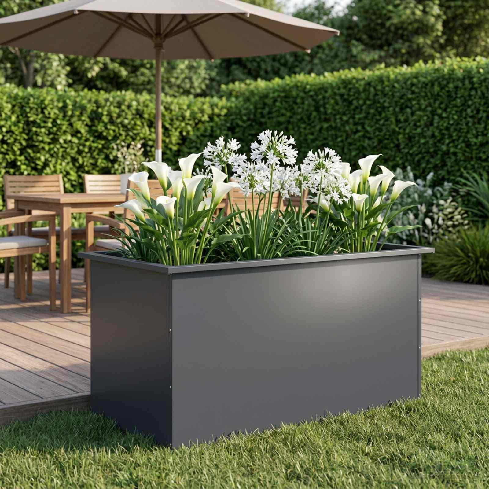 LED-valgustusega lillekast Antriit 50 x 100 x 48 cm Teras