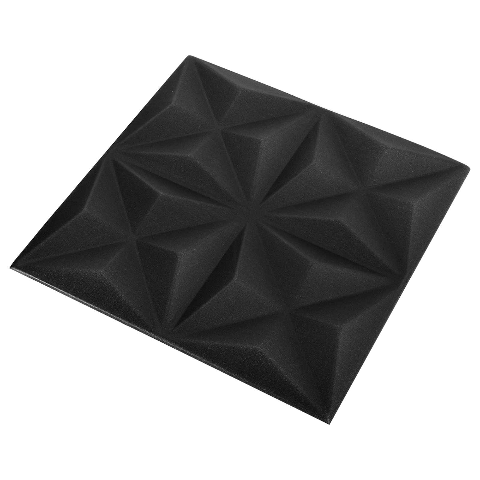 Seinapaneelid 24 tk 50 x 50 cm Origami Must XPS Vaht