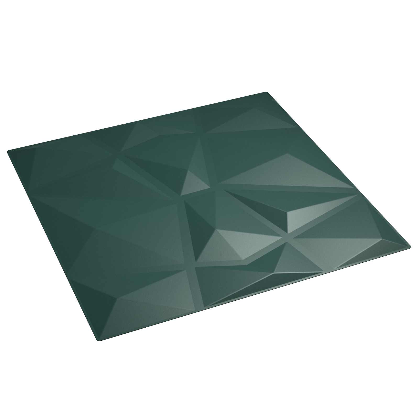 Seinapaneelid 24 tk 50 x 50 cm Roheline XPS Vaht