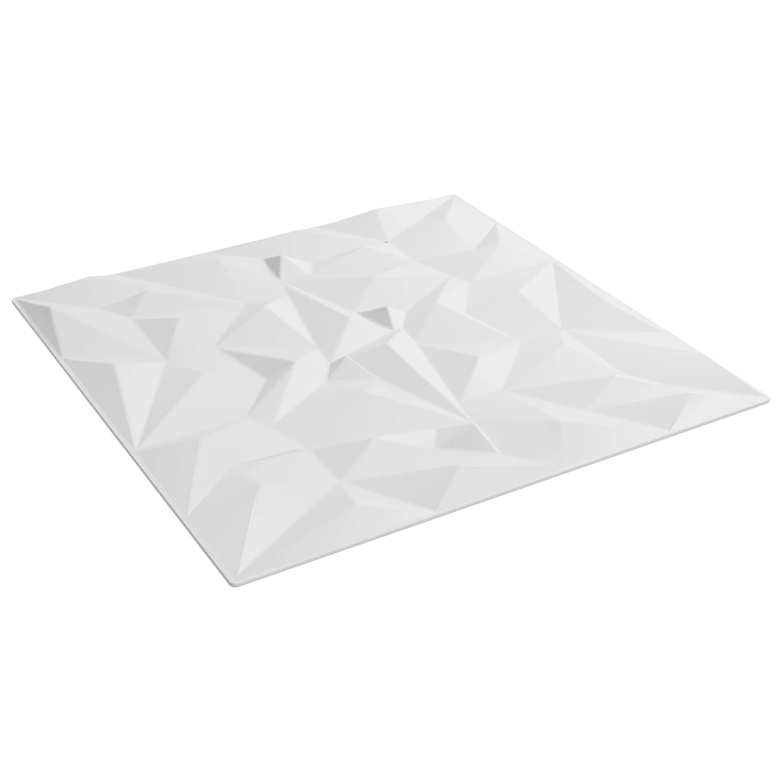 Seinapaneelid 12 tk 50 x 50 cm Valge XPS Vaht