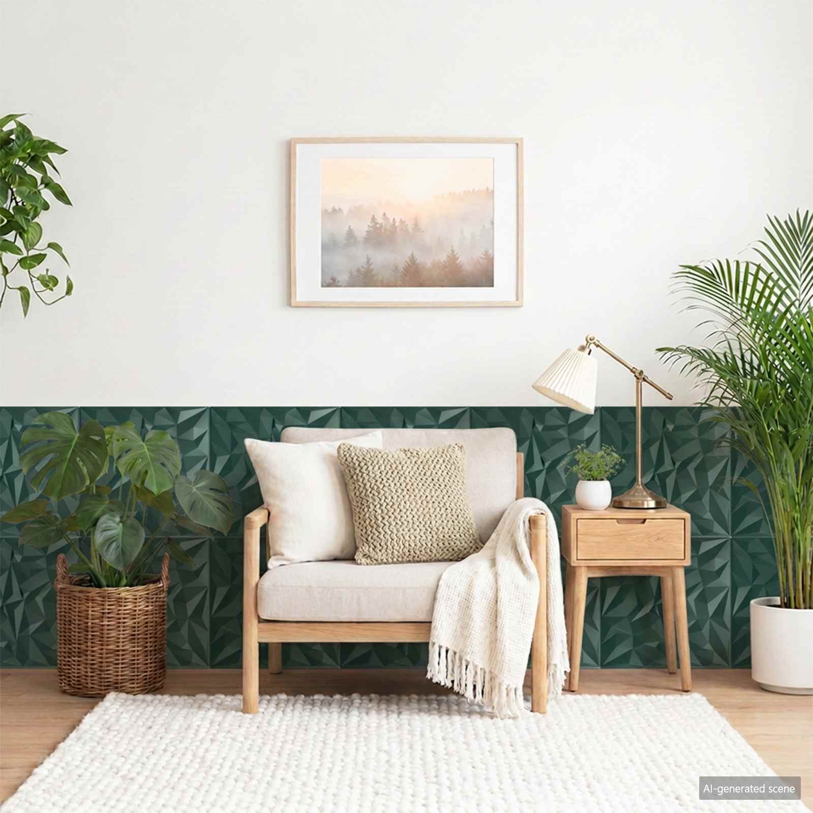 Seinapaneelid 48 tk 50 x 50 cm Ameeti Roheline XPS Vaht