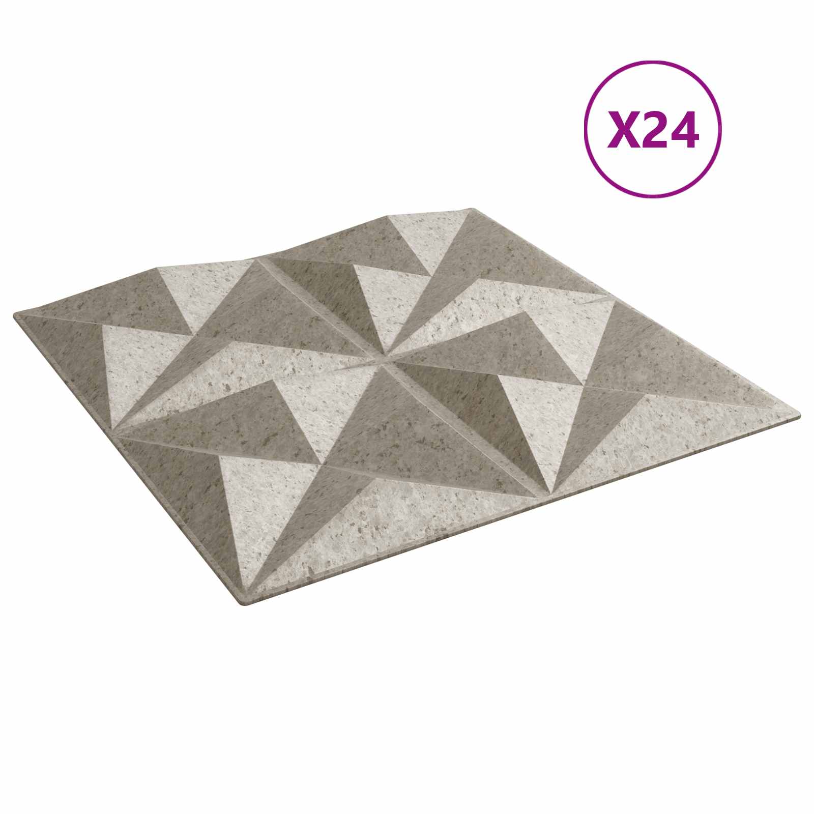 Seinapaneelid 24 tk 50 x 50 cm Origami Betoon XPS Vaht