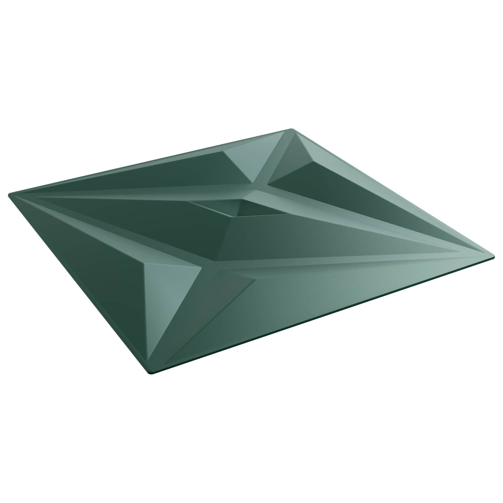 Seinapaneelid 24 tk 50 x 50 cm Staar Roheline XPS Vaht