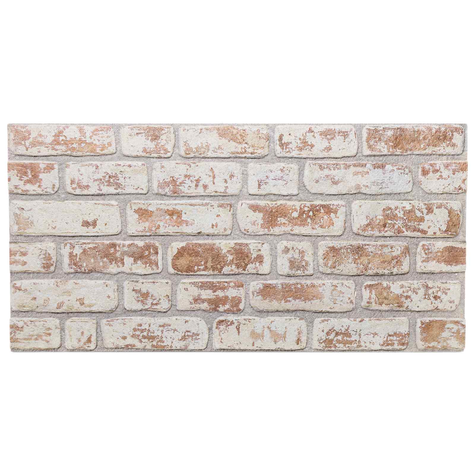 Seinapaneelid 10 tk 100 x 50 cm Punane ja valge EPS vaht