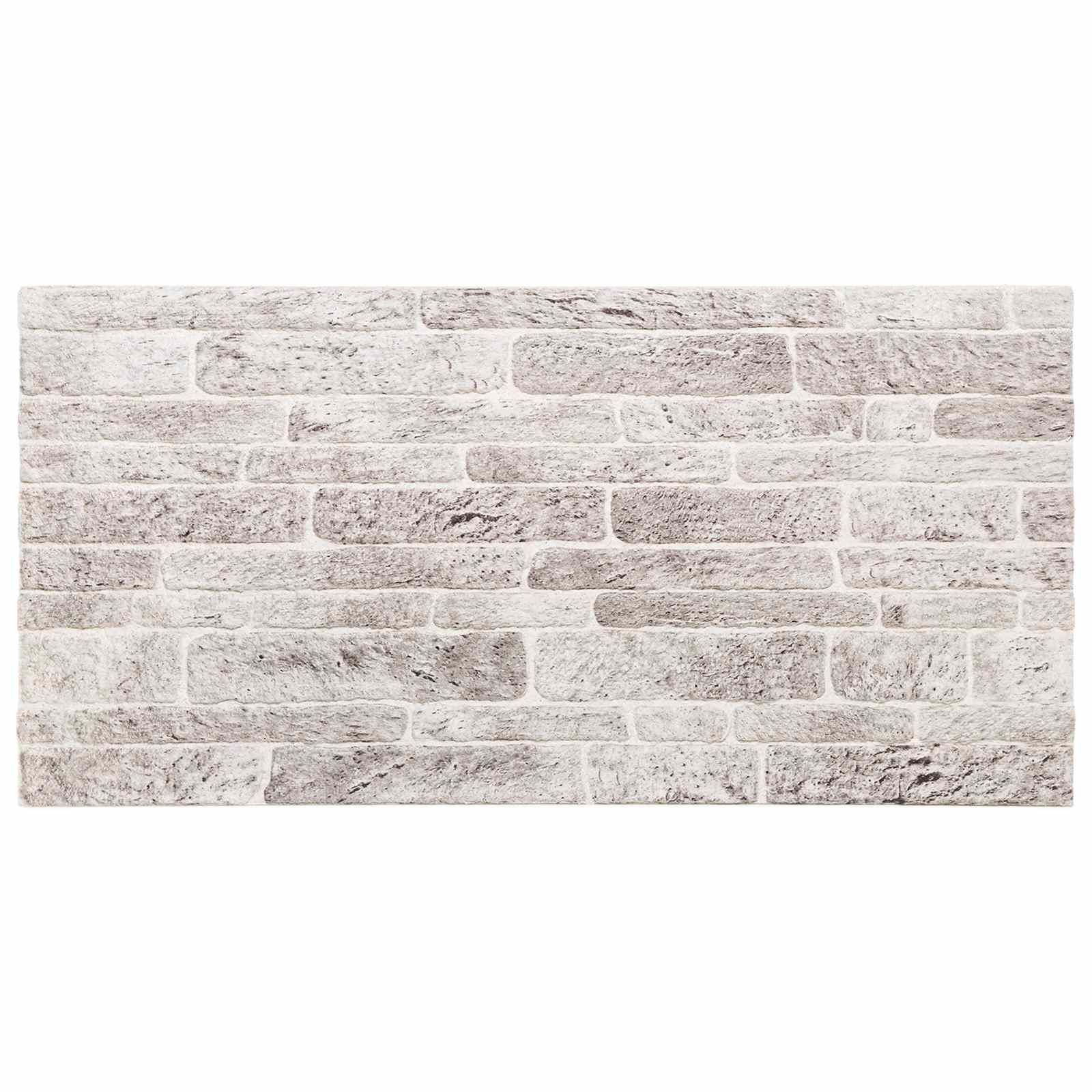 Seinapaneelid 10 tk 100 x 50 cm Helehall ja valge EPS vaht