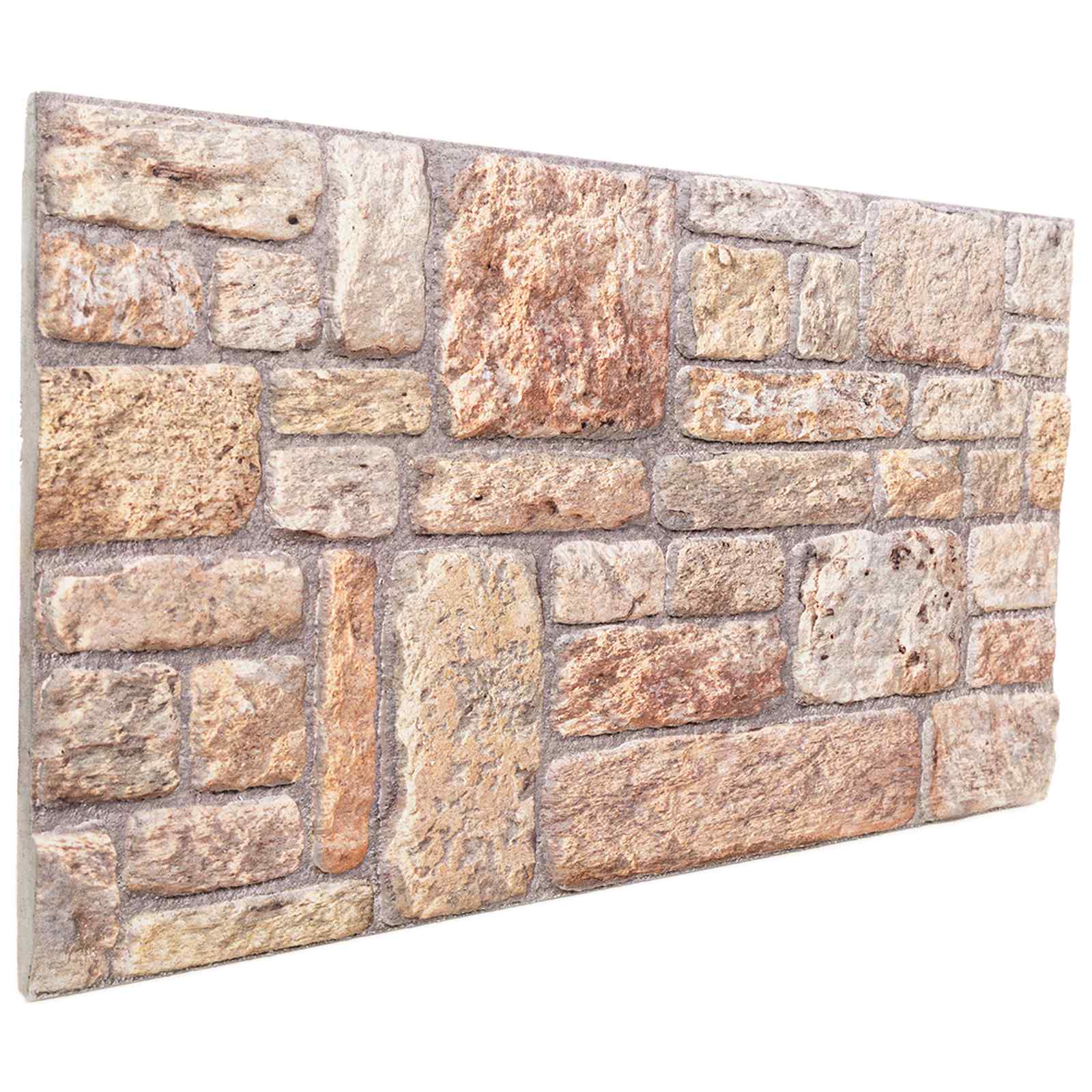 Seinapaneelid 10 tk 100 x 50 cm Helepruun ja valge EPS vaht