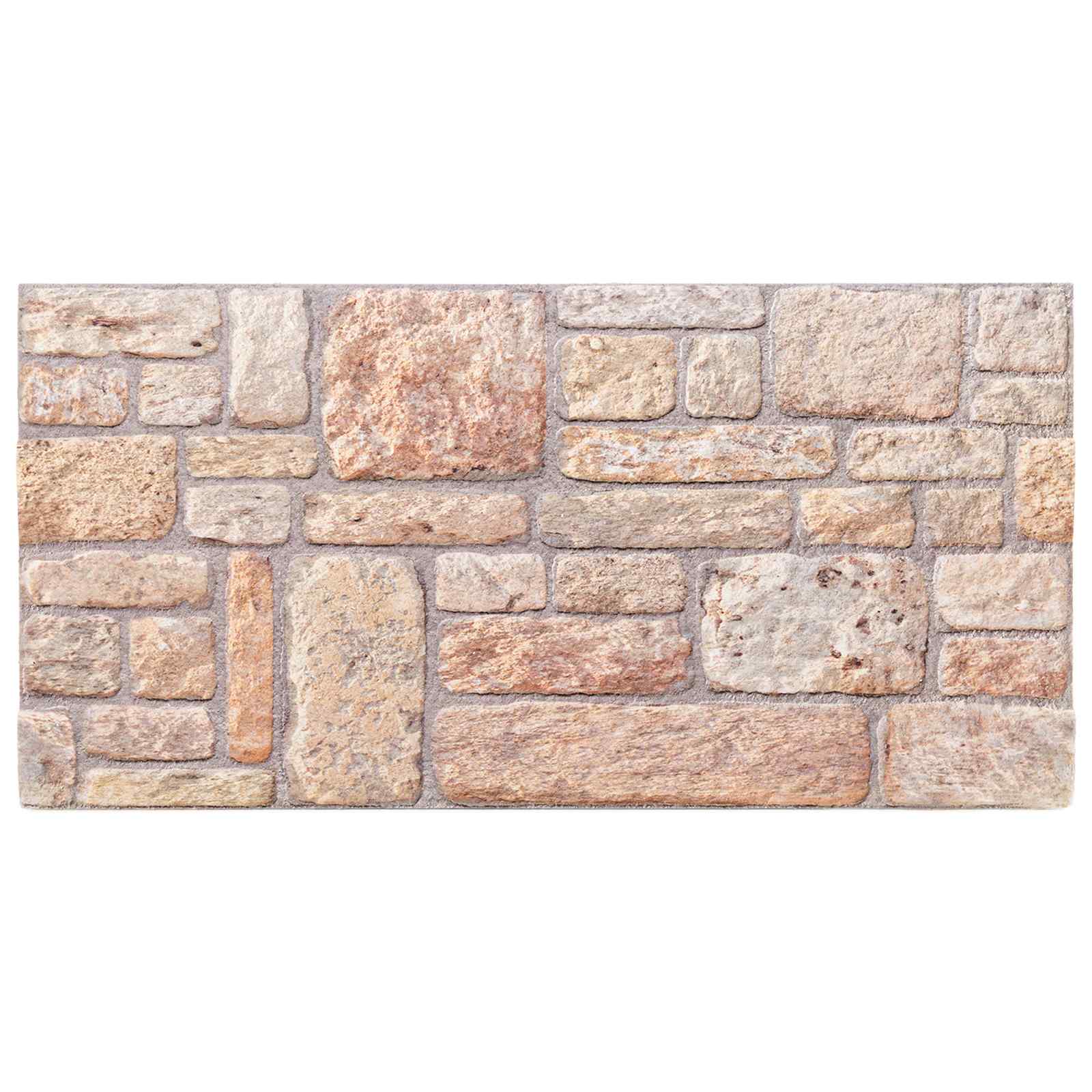Seinapaneelid 10 tk 100 x 50 cm Helepruun ja valge EPS vaht