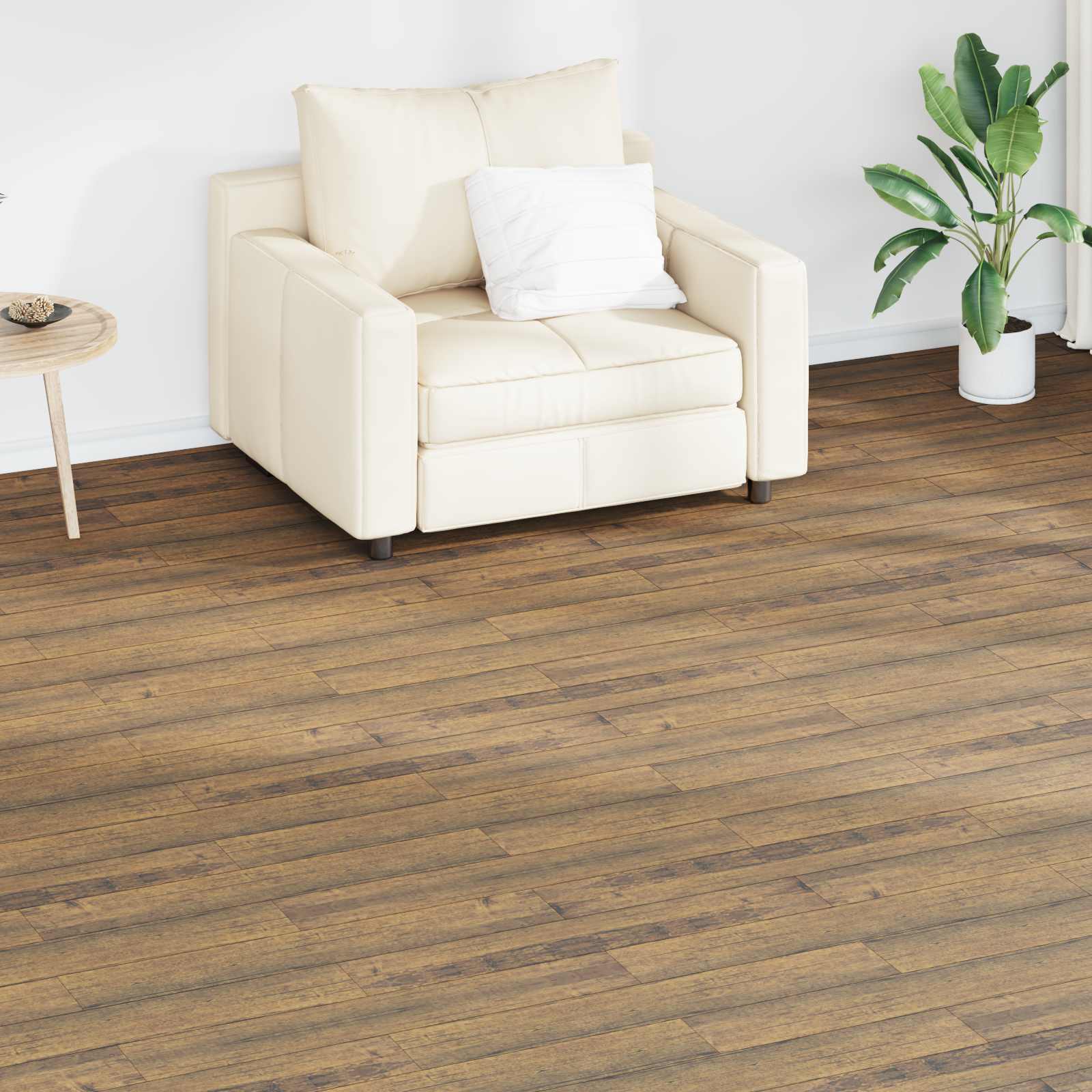Põrandaplaadid Pähklipruun 5,02 m² 36 tk PVC