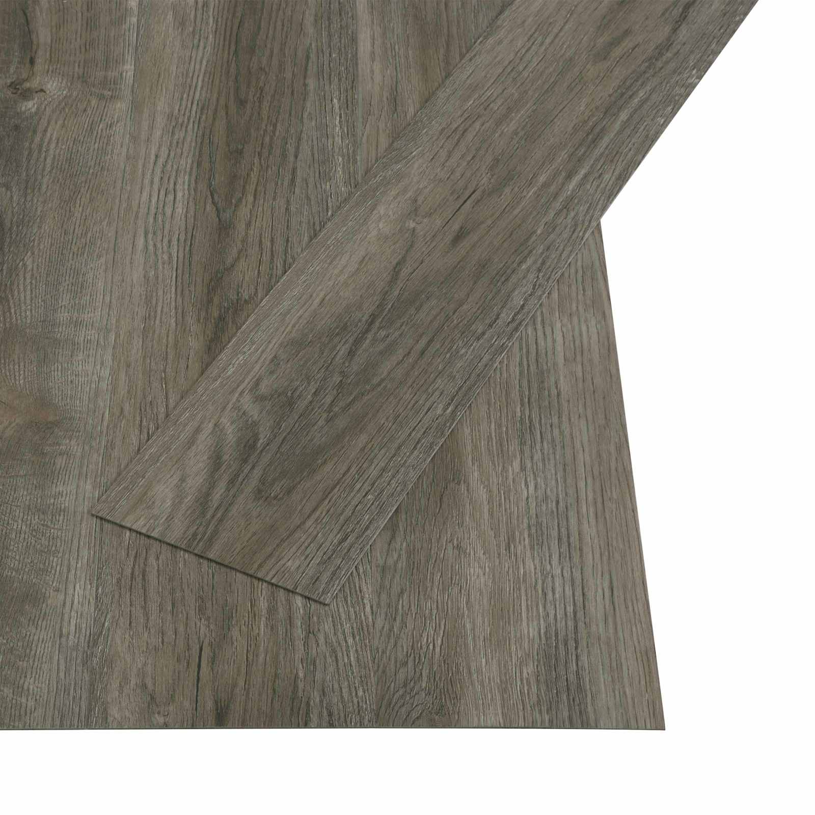 Isekinni jääv põrandaplaat Hall ja pruun 4,46 m² 32 tk PVC