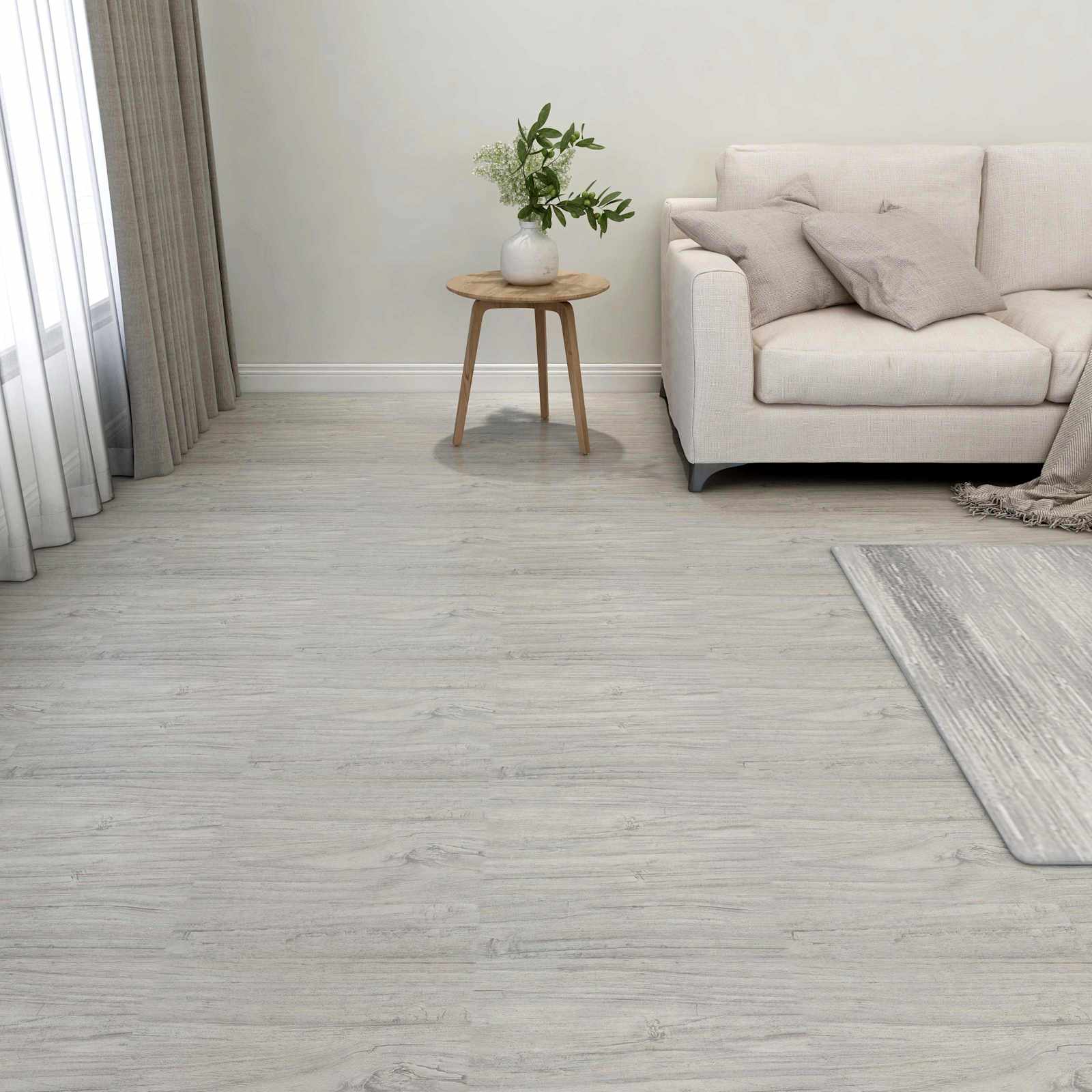 Põrandaplaadid Halli ja puidu 5,11 m² 55 tk PVC