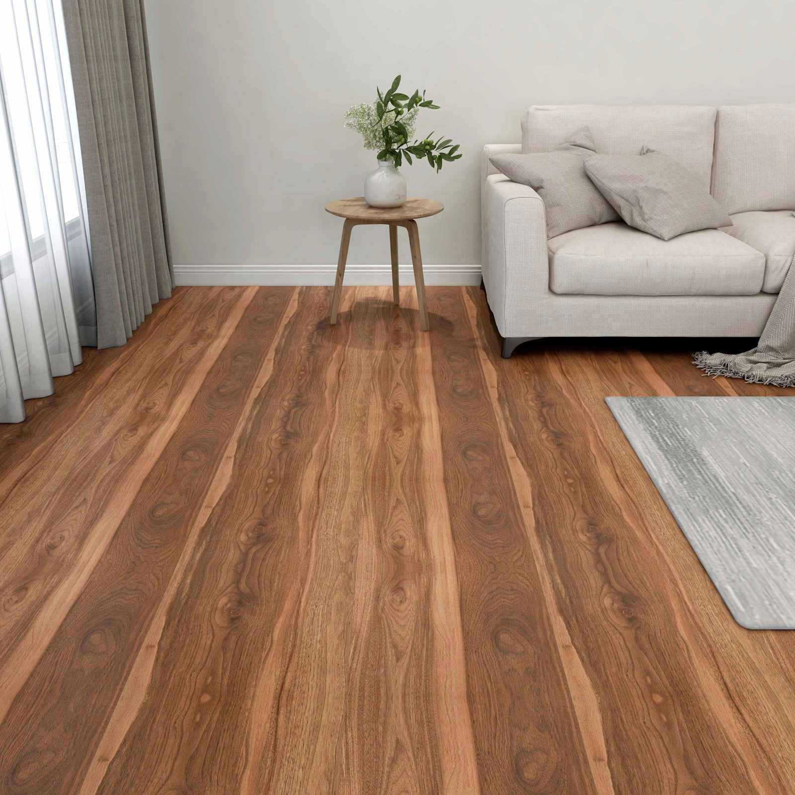 Põrandaplaadid Tume puit 5,11 m² 55 tk PVC