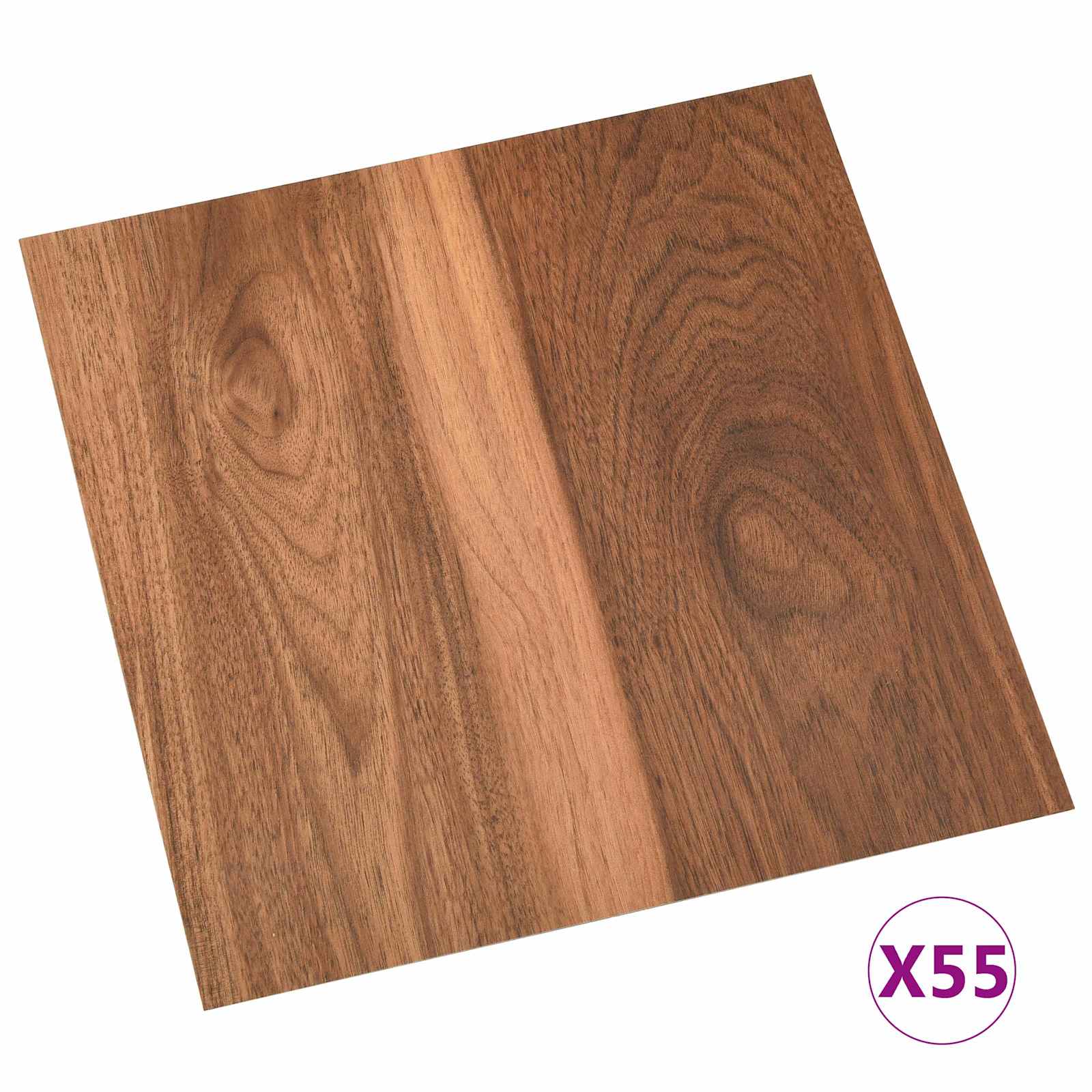 Põrandaplaadid Tume puit 5,11 m² 55 tk PVC
