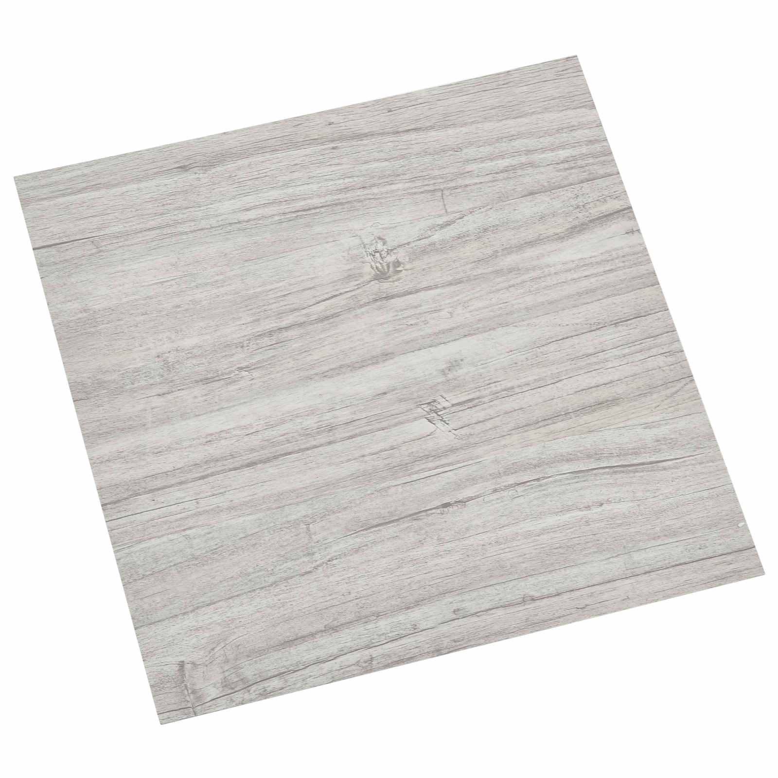 Isekinnevad Põrandaplaadid Helehall ja valge 30,5 x 30,5 cm