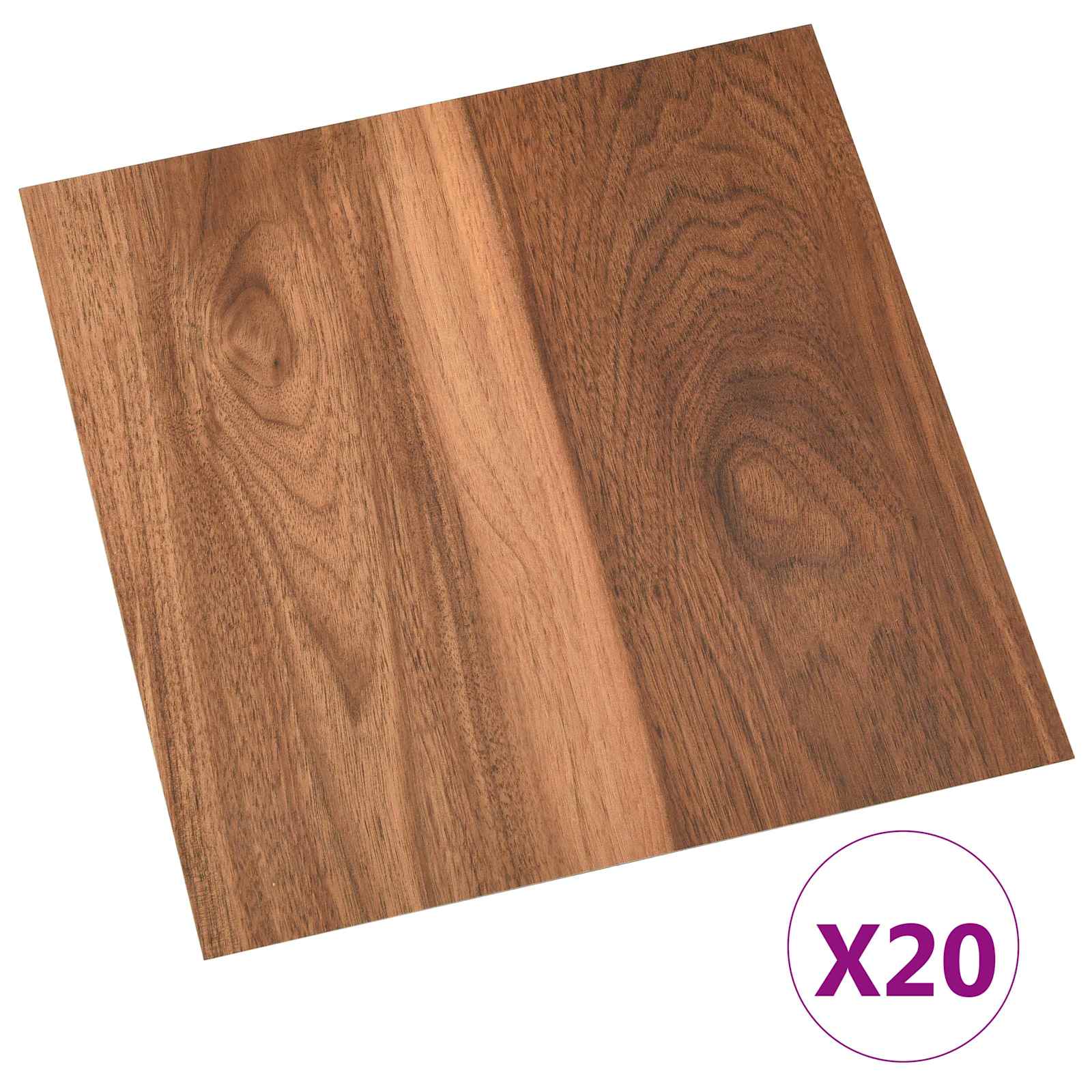 Isekinnevad Põrandaplaadid Puidu Värv 30,5 x 30,5 cm 20 tk PVC