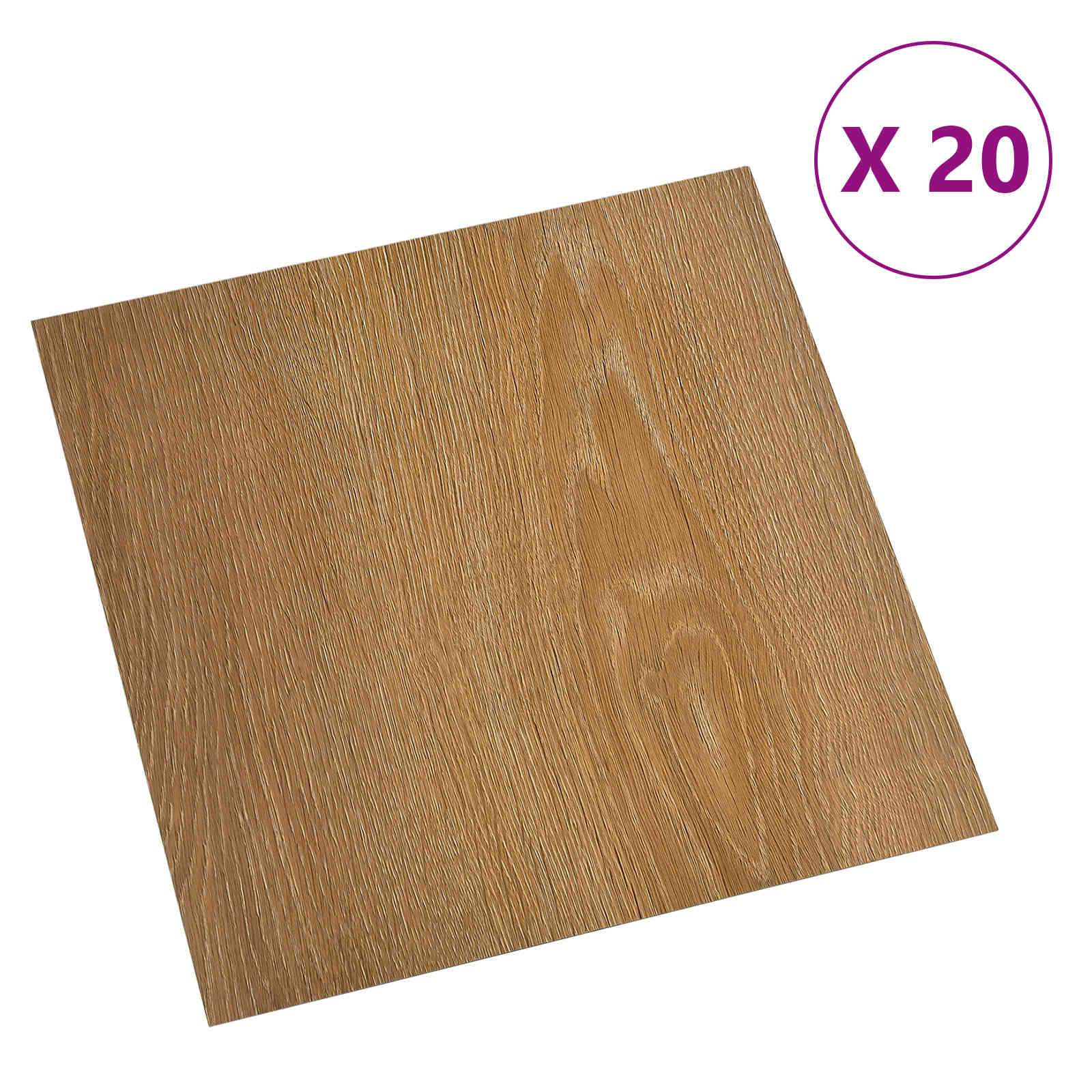 Isekinnevad Põrandaplaadid puit 30,5 x 30,5 cm 20 tk PVC