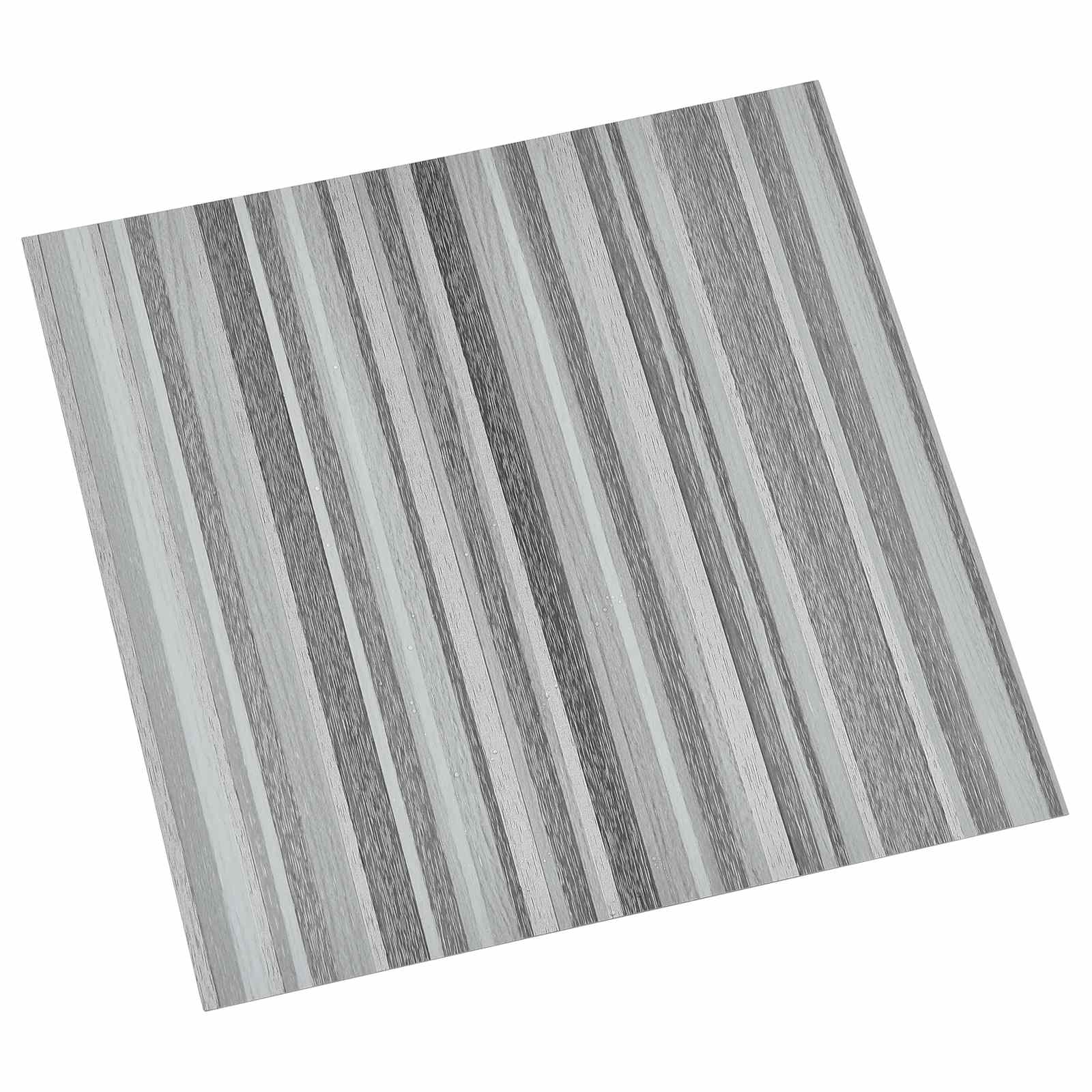 Isekinnevad Põrandaplaadid Hall ja must 30,5 x 30,5 cm 20 tk