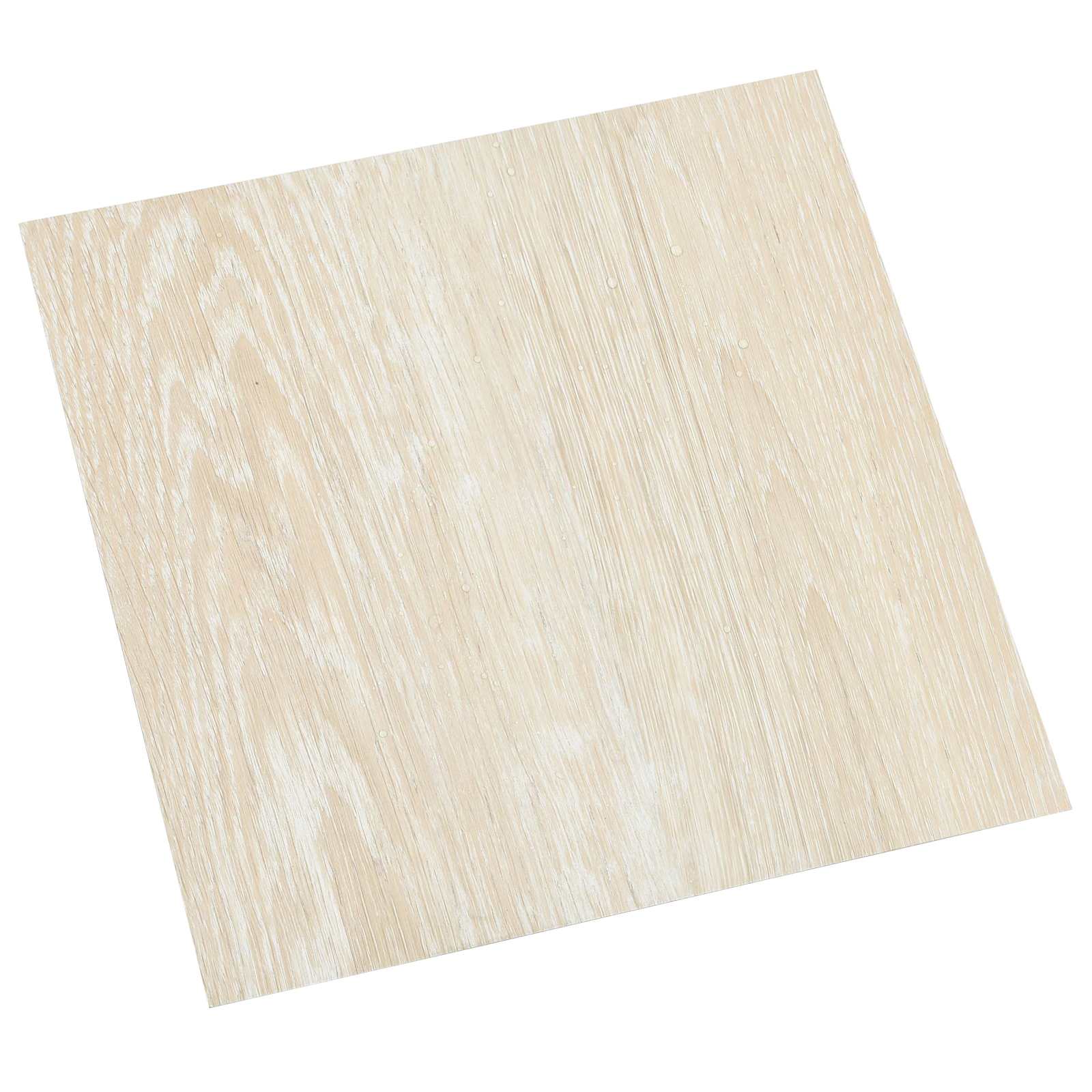 Isekinnevad Põrandaplaadid Valge ja Beez 30,5 x 30,5 cm 20 tk