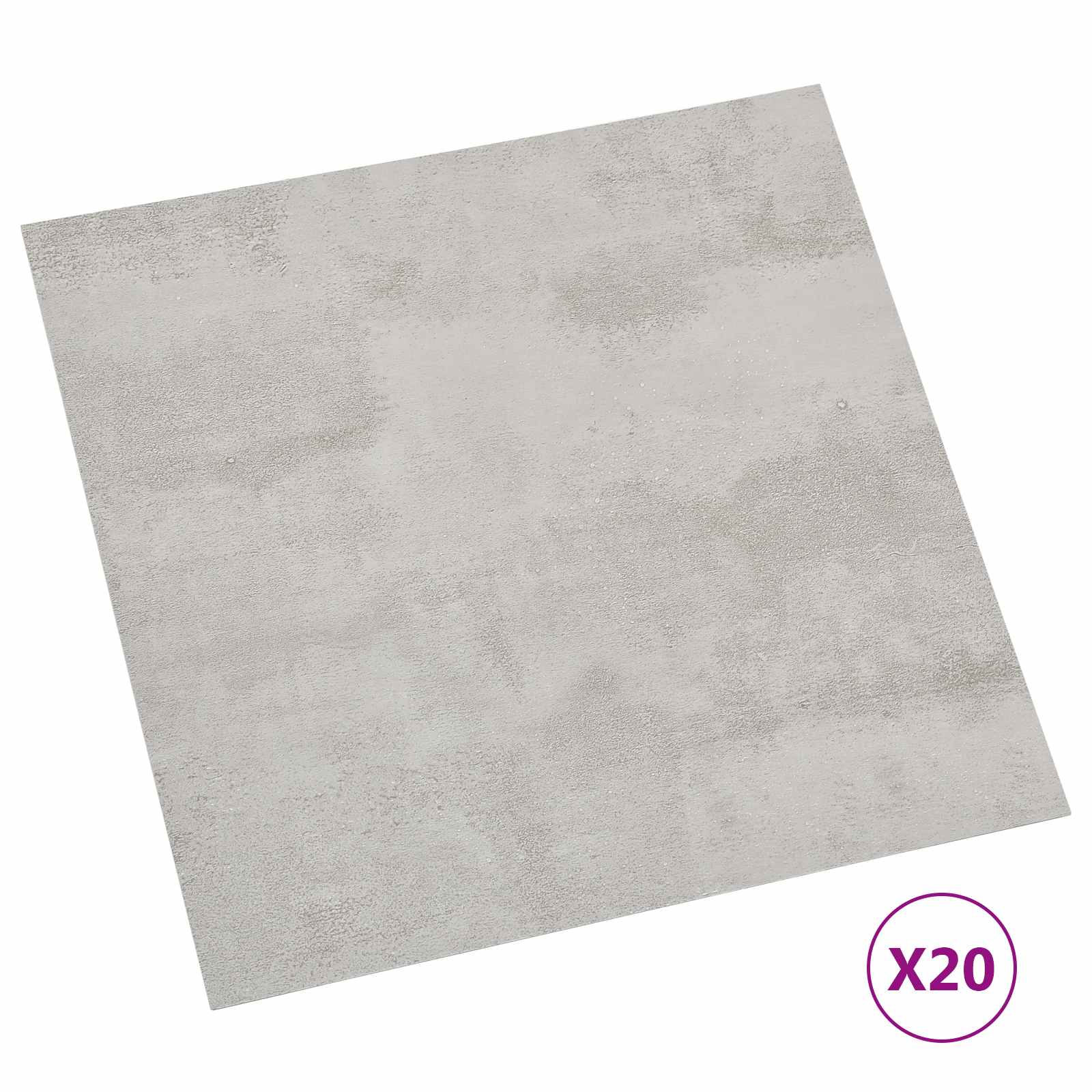 Isekinnevad Põrandaplaadid Valge ja hall 30,5 x 30,5 cm 20 tk