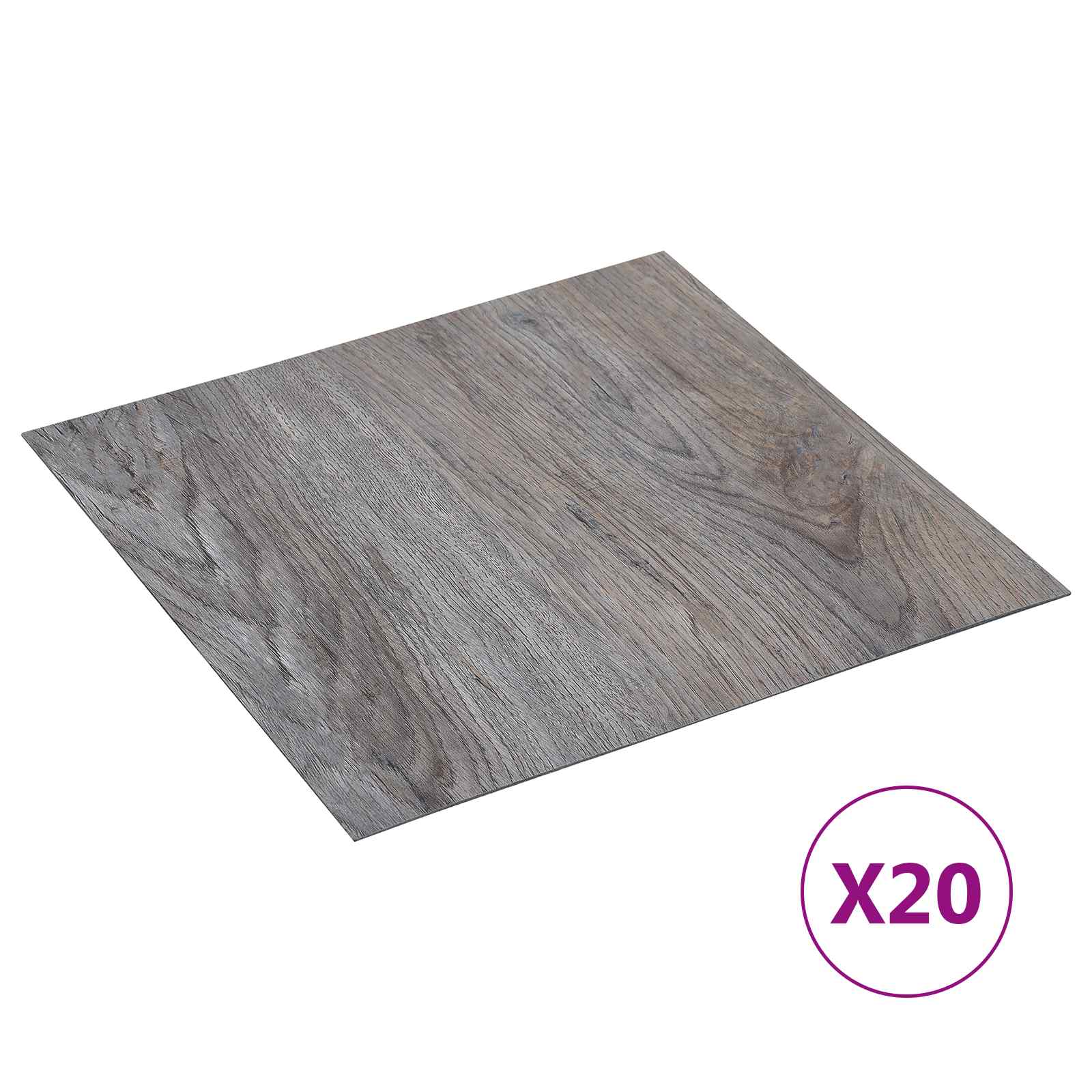 Isekinnevad Põrandaplaadid Helepruun ja must 30,5 x 30,5 cm