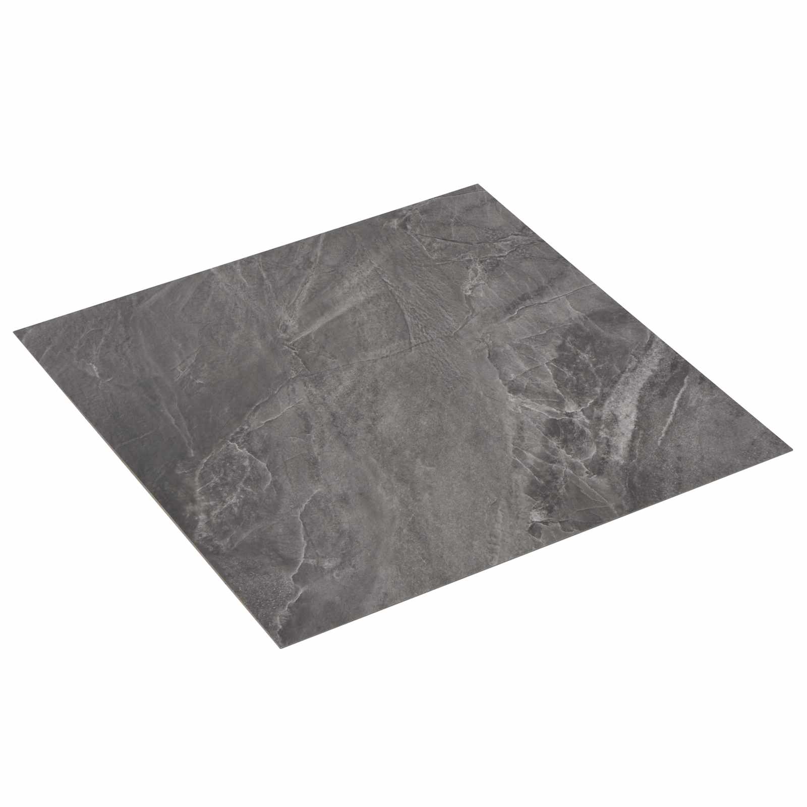 Isekinnevad Põrandaplaadid Must 30,5 x 30,5 cm 20 tk PVC