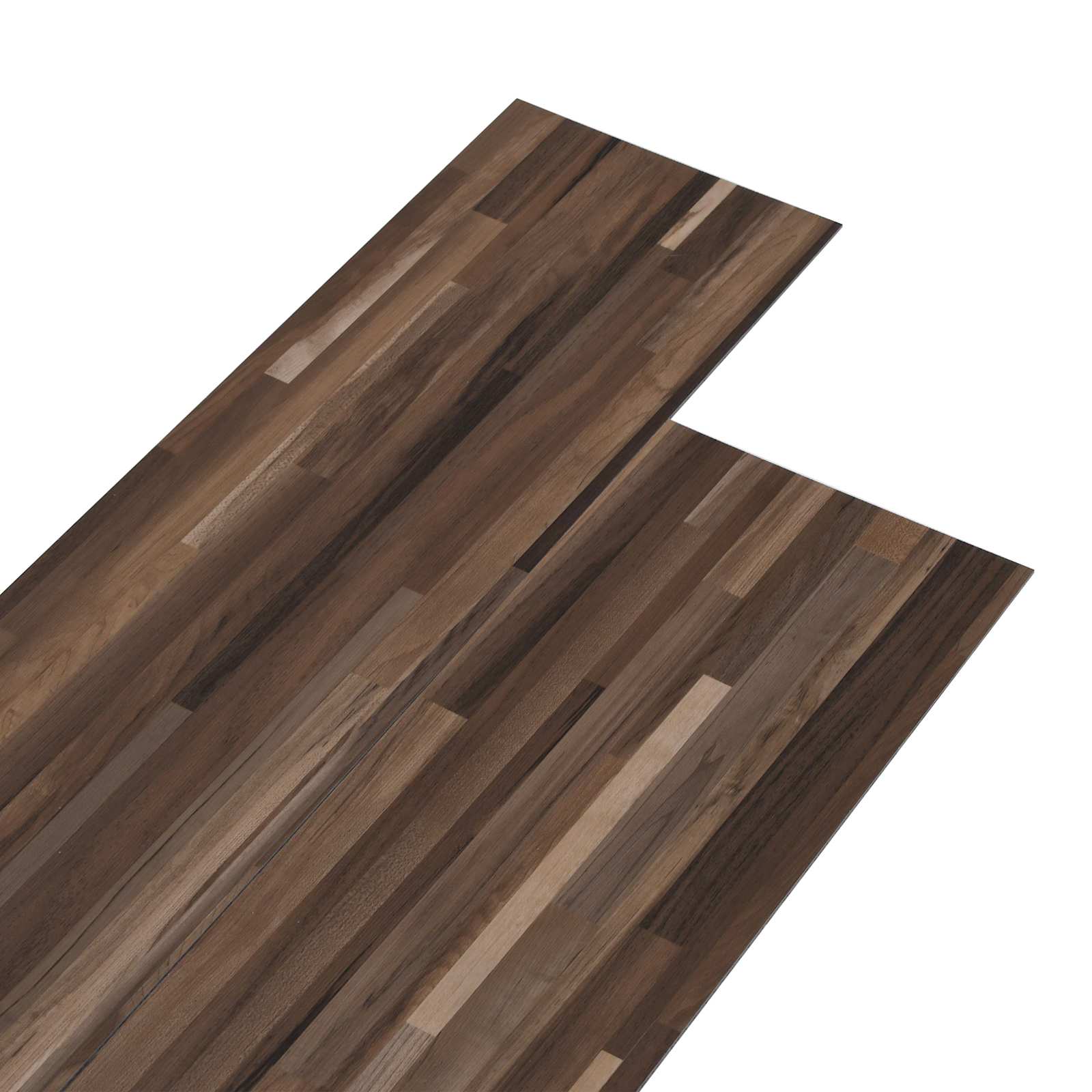 Iseliimuvad PVC Plankpõrandad Triibuline pruun 30,5 x 61 cm