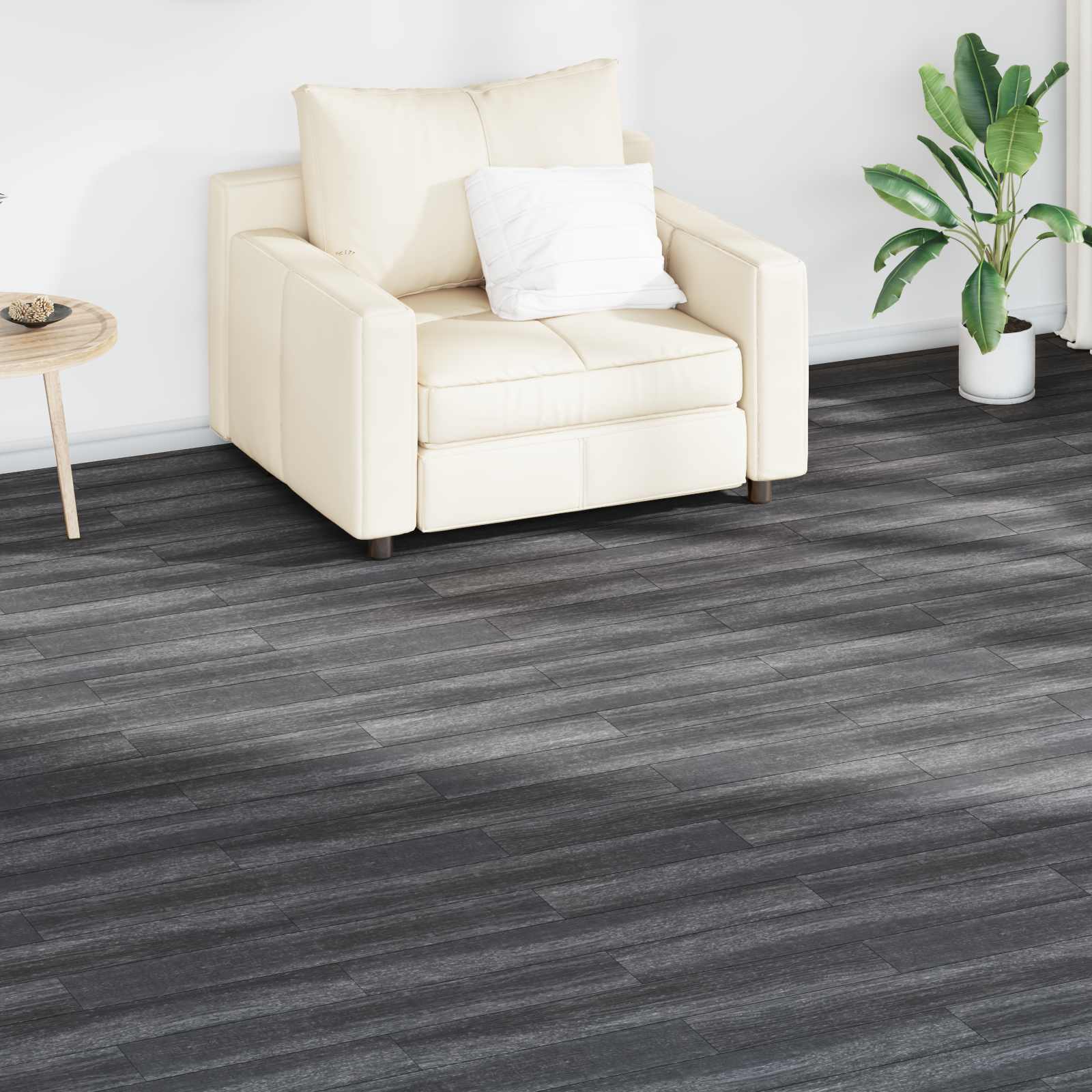 Põrandaplaadid Must ja Valge 2,51 m² 18 tk PVC