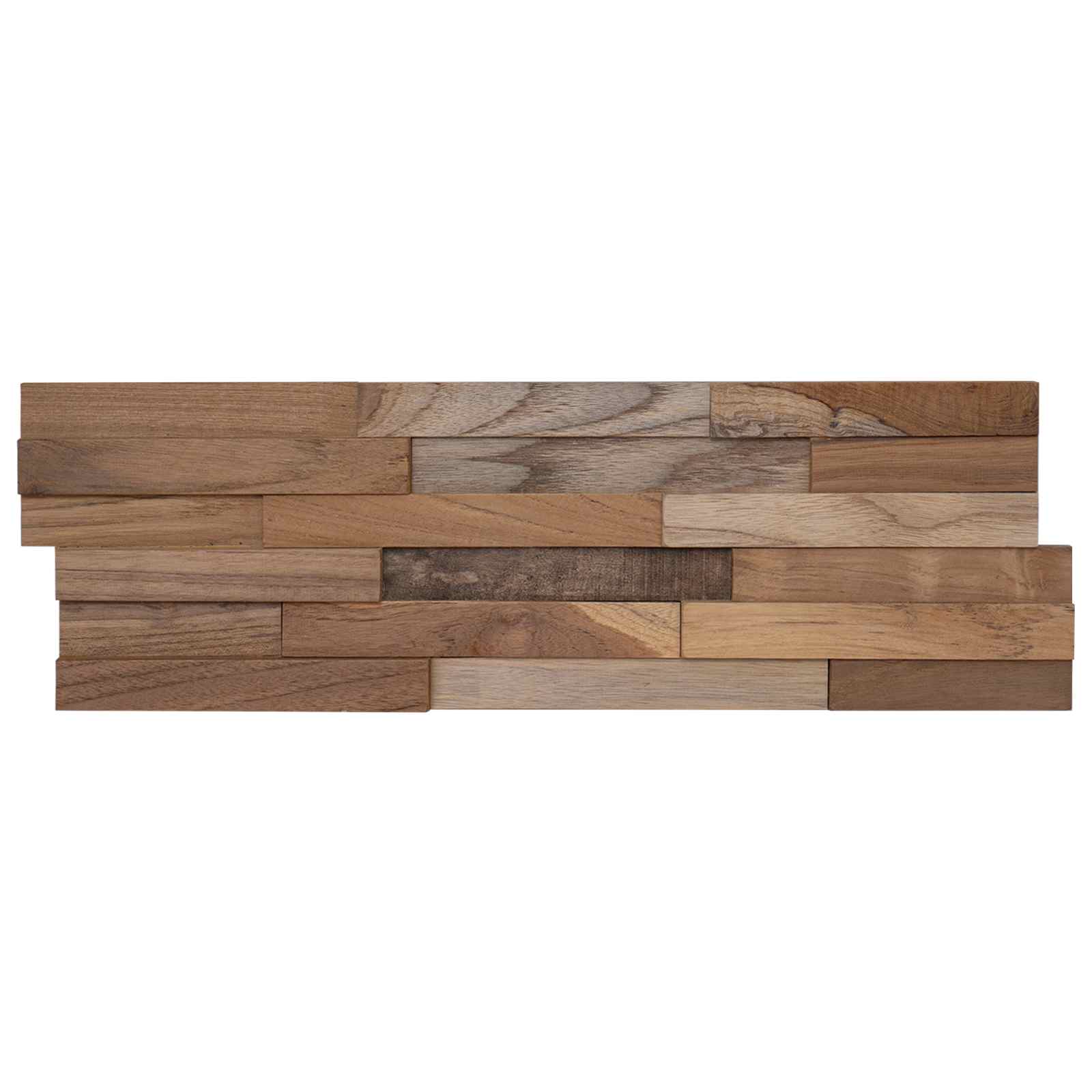 Seinapaneelid 10 tk Naturaalne 56 x 18 x 2 cm Tugev teakpuit