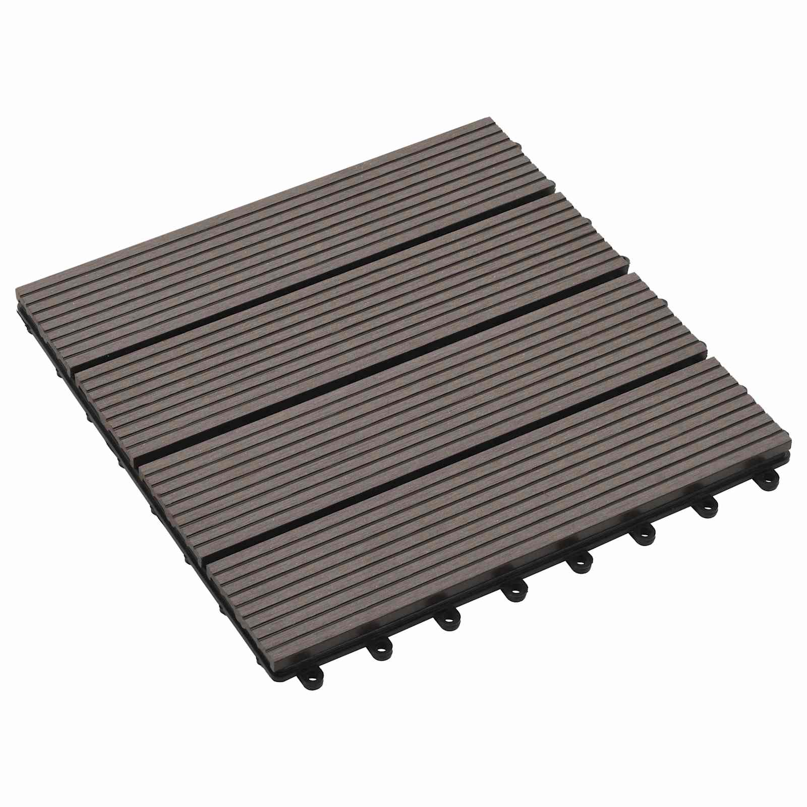 Terrassiplaat 11 tk Tume pruun 30 x 30 cm WPC