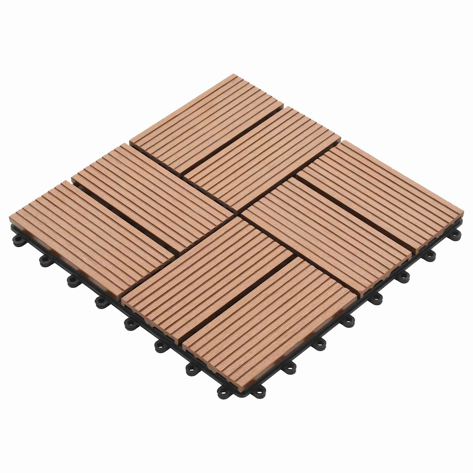 Terrassiplaat 11 tk Pruun 30 x 30 cm WPC
