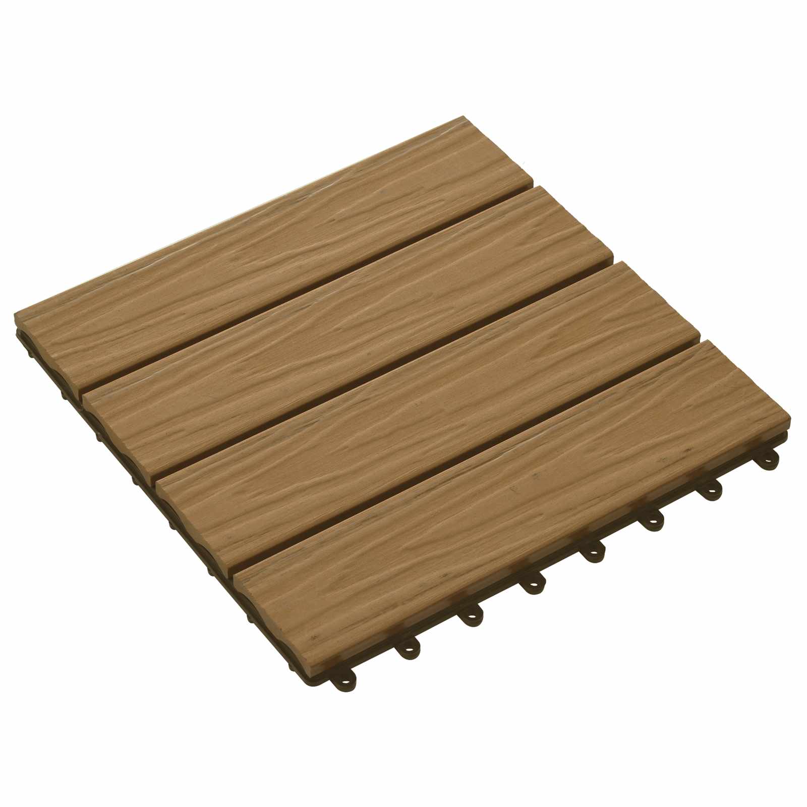 Terrassiplaat 3D disain 11 tk Tiikpuu 30 x 30 cm WPC