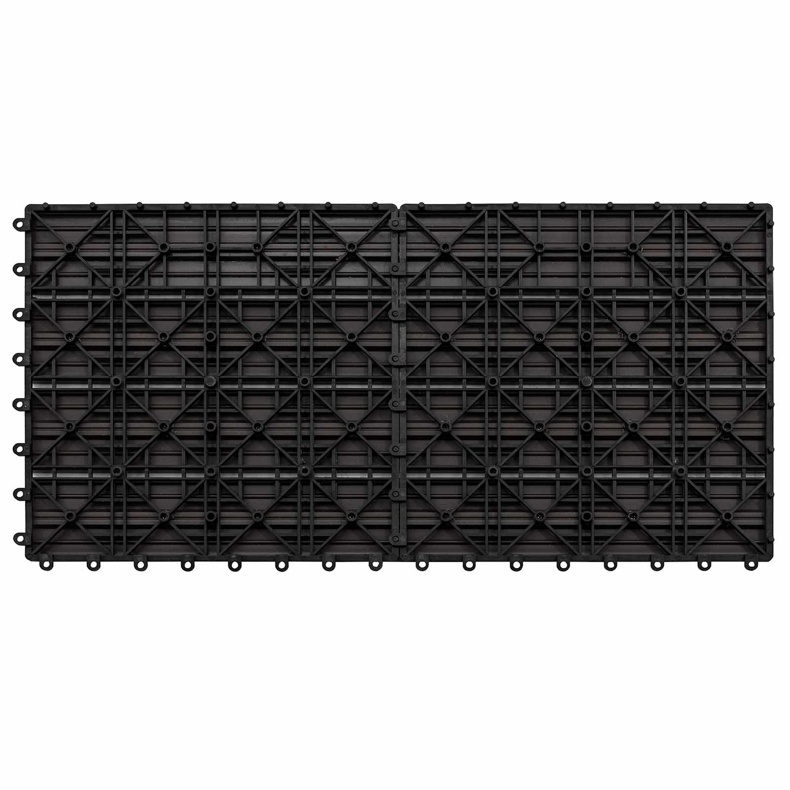 Terrassiplaat 6 tk Tume pruun 60 x 30 cm WPC
