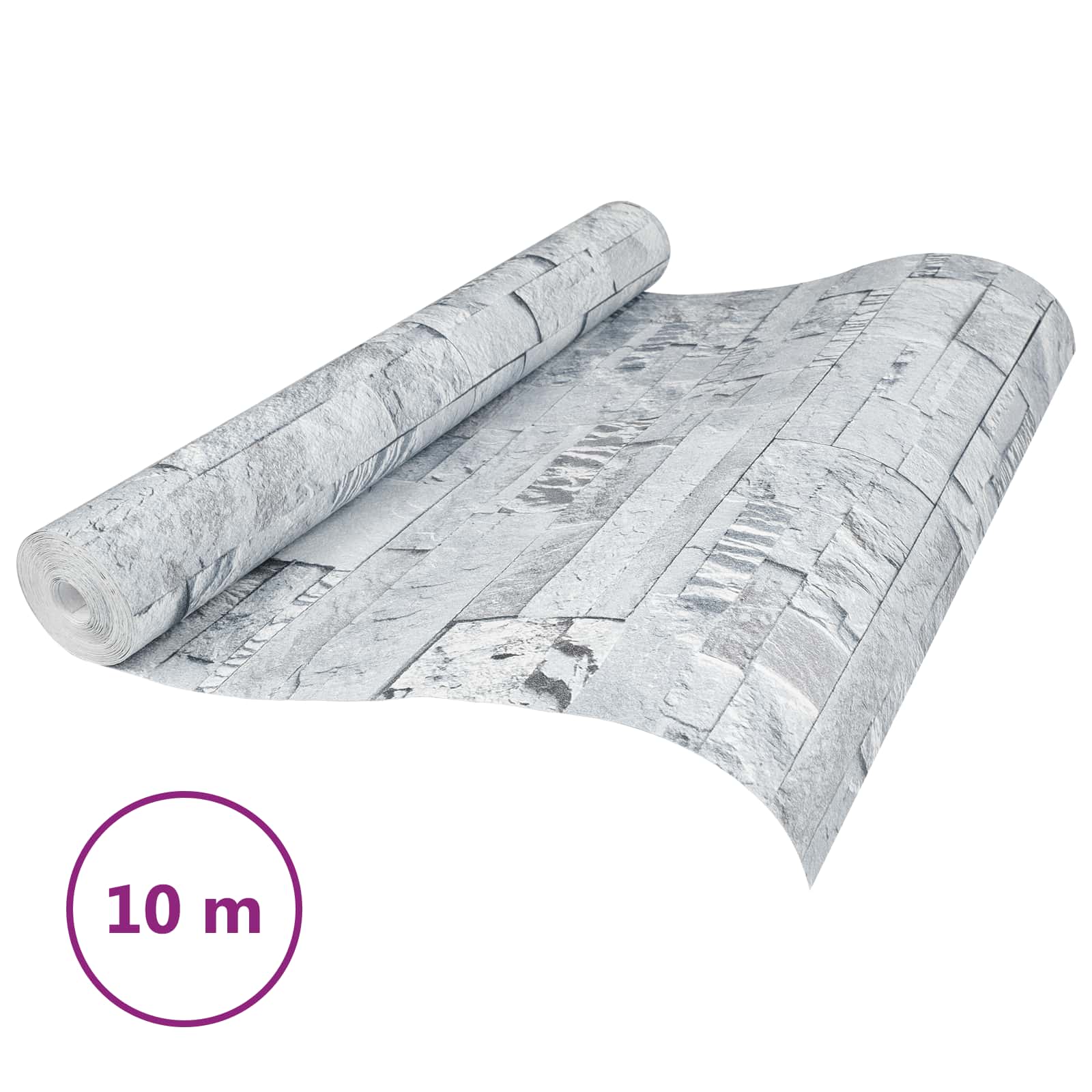 3D Kivi Tapeet Helehall 10 x 0,53 m Kootaud Kanga