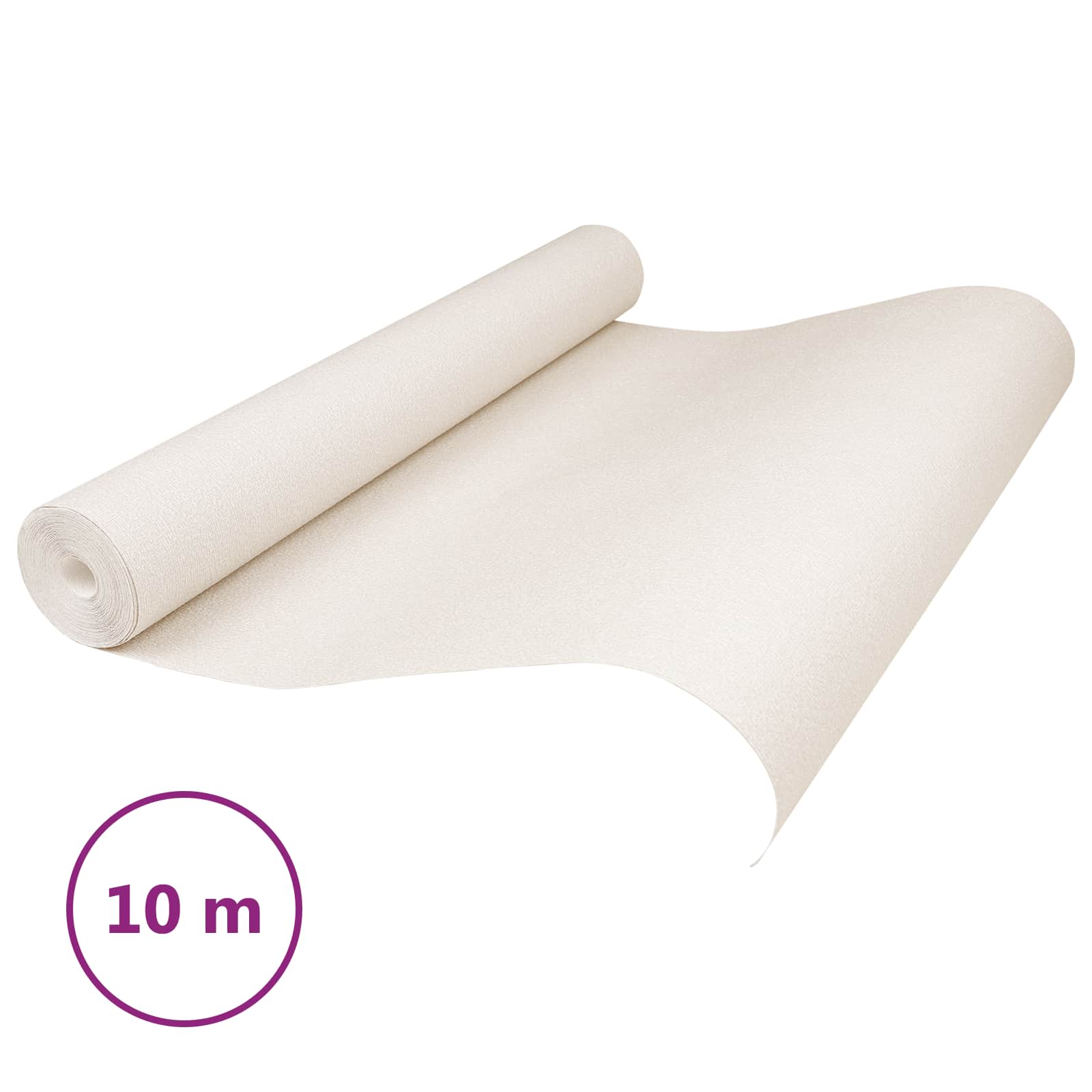 3D tahke tapeet Triibuline Kreemjas 10 x 0,53 m Kootaud Kanga