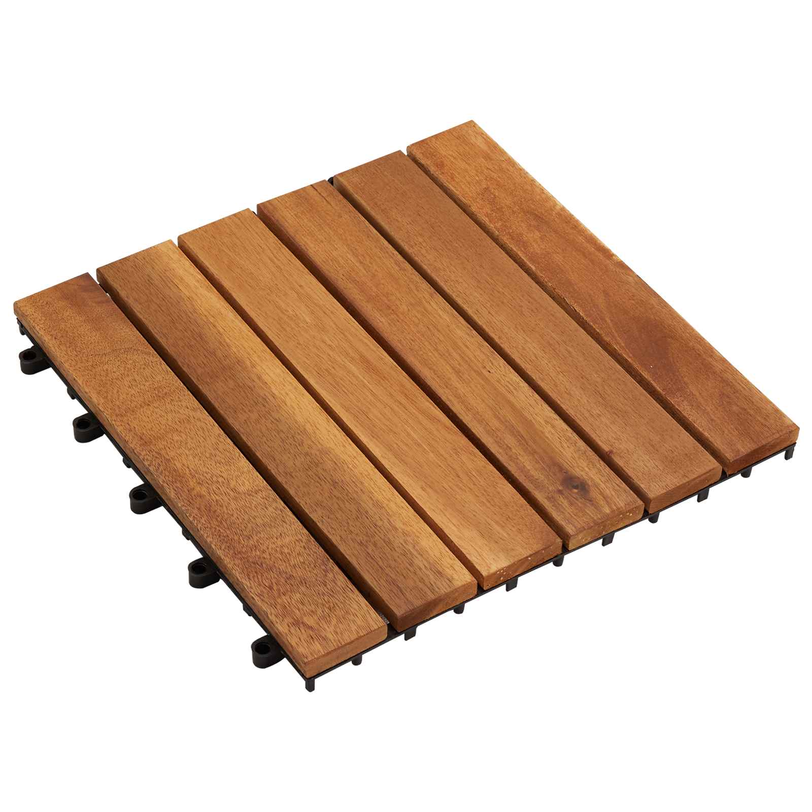 Terrassiplaat 10 tk Pruun 30 x 30 cm Akaatsia puit