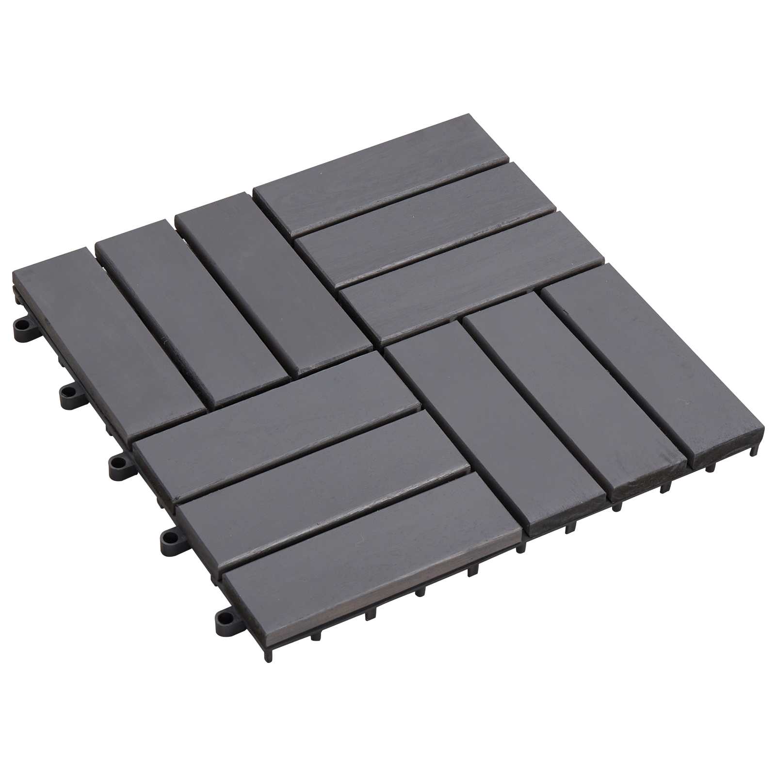 Terrassiplaat 10 tk Hall 30 x 30 cm Akaatsia puit