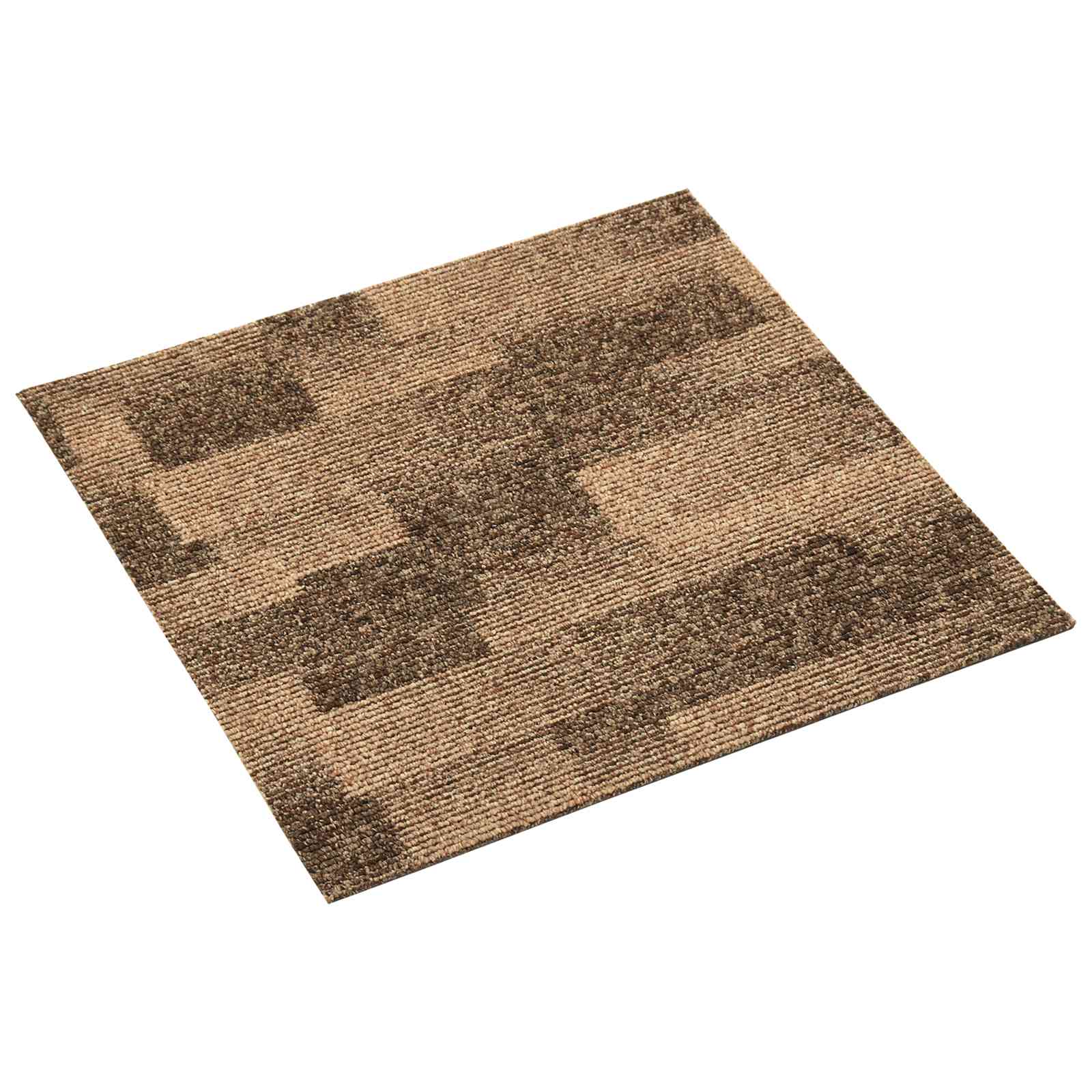 Põrandavaip 20 tk Pruun 50 x 50 cm PP Madal vaipapikkus