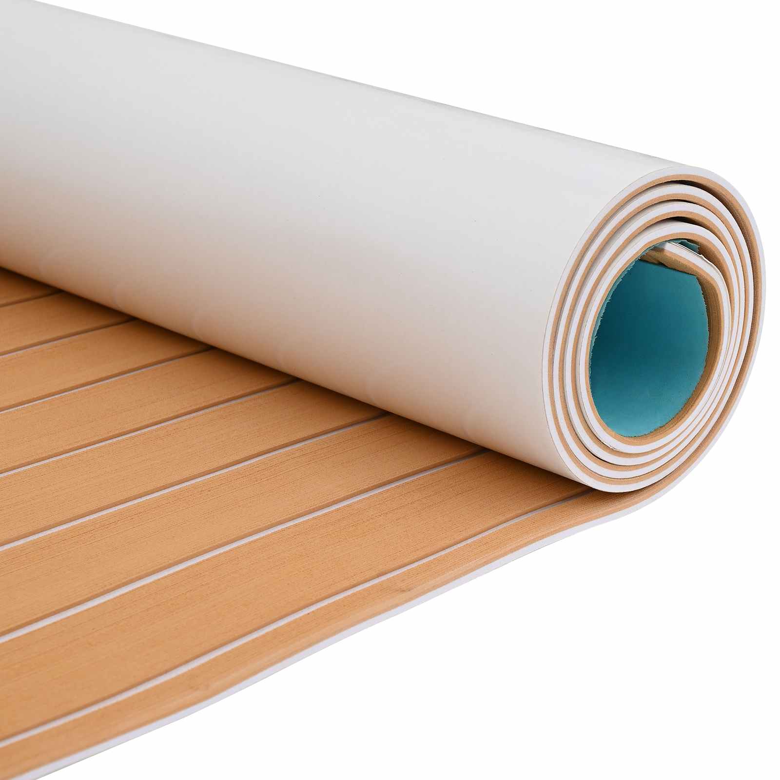 Paadi matt Triibuline Pruun ja valge 240 x 90 cm EVA