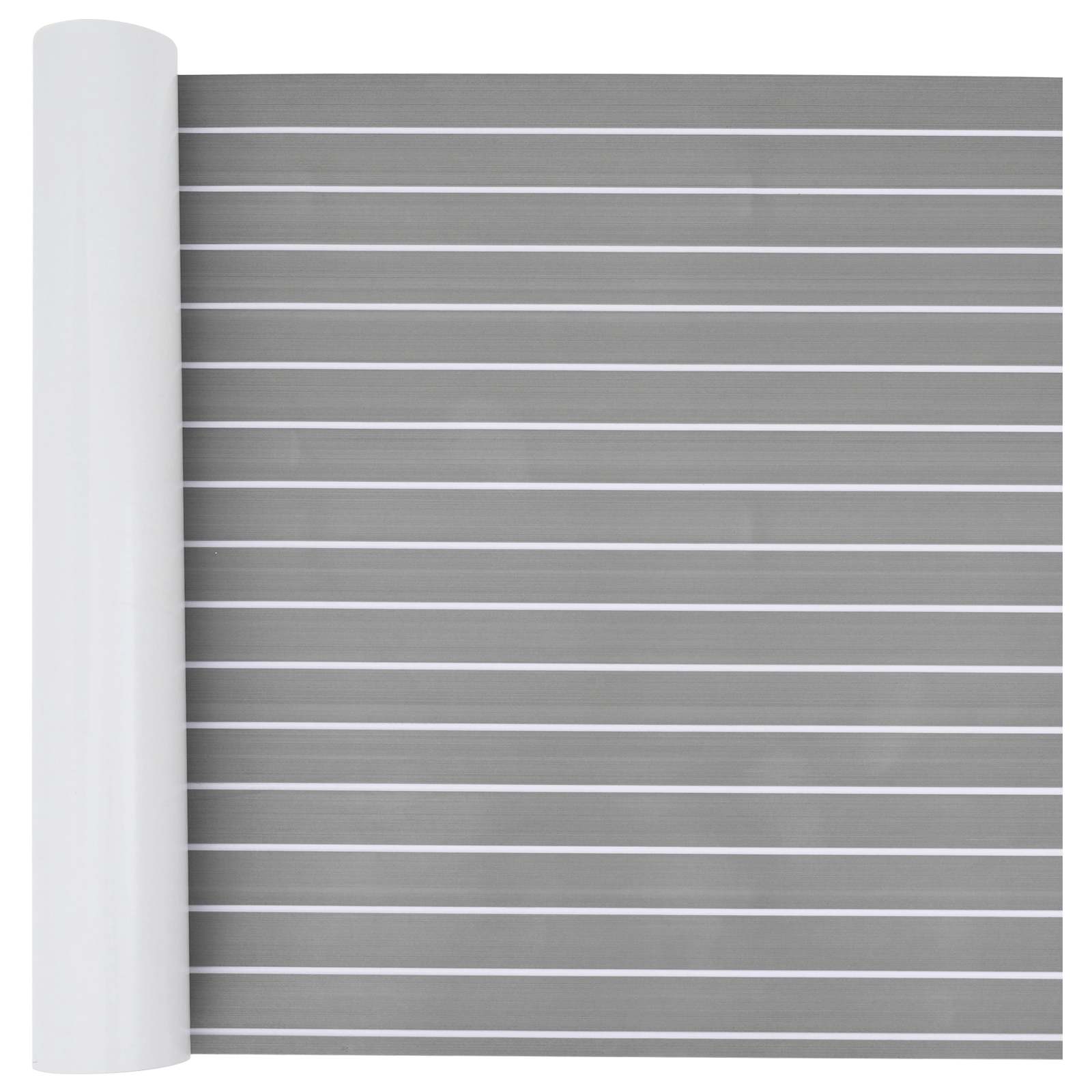 Paadi matt Triibuline Helehall ja valge 240 x 90 cm EVA
