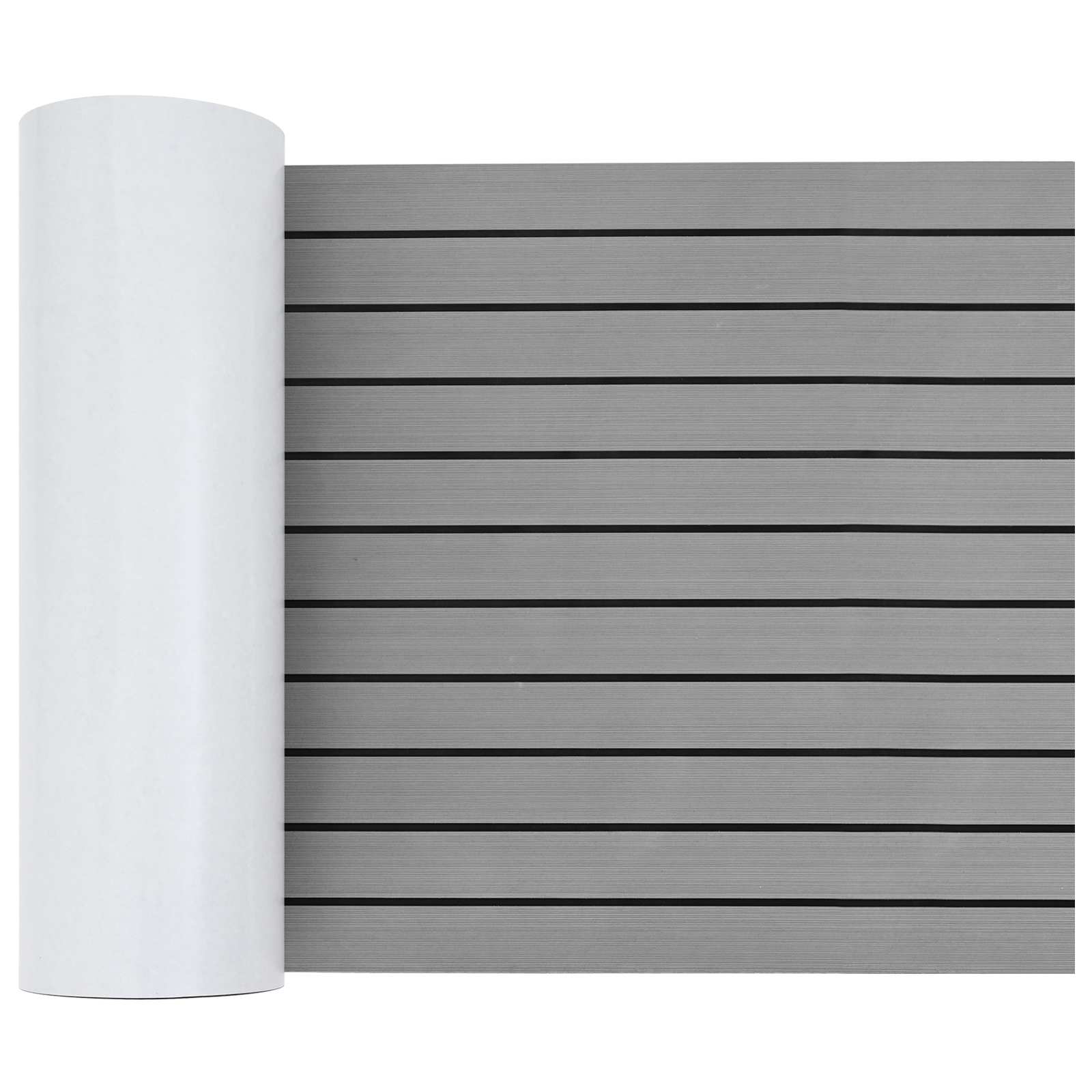Paadi matt Triibuline Helehall ja must 240 x 60 cm EVA
