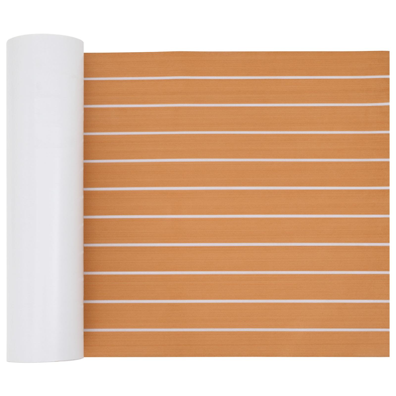 Paadi matt Triibuline Pruun ja valge 240 x 60 cm EVA
