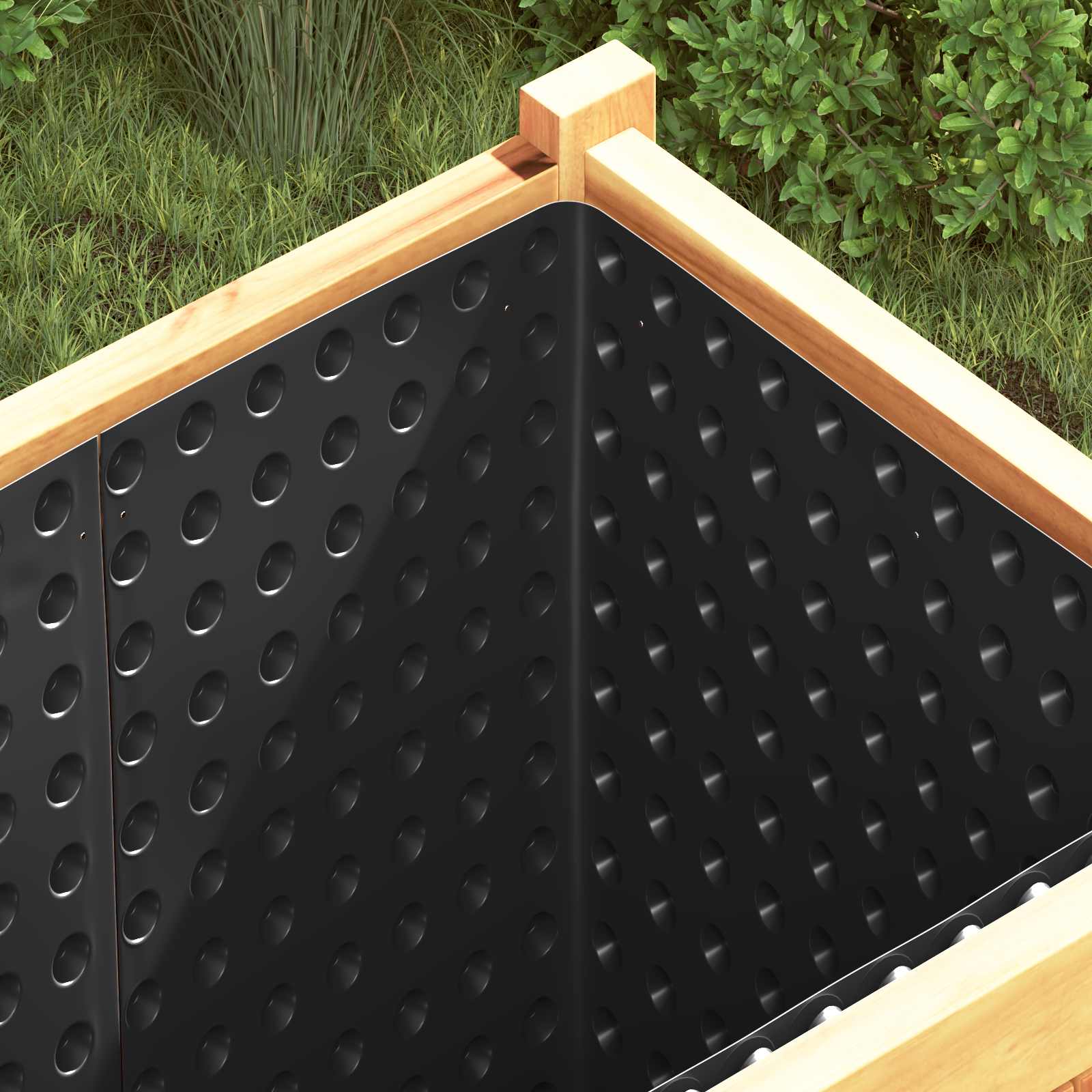Kurruline kuivenduspapp Must 1 x 10 m HDPE