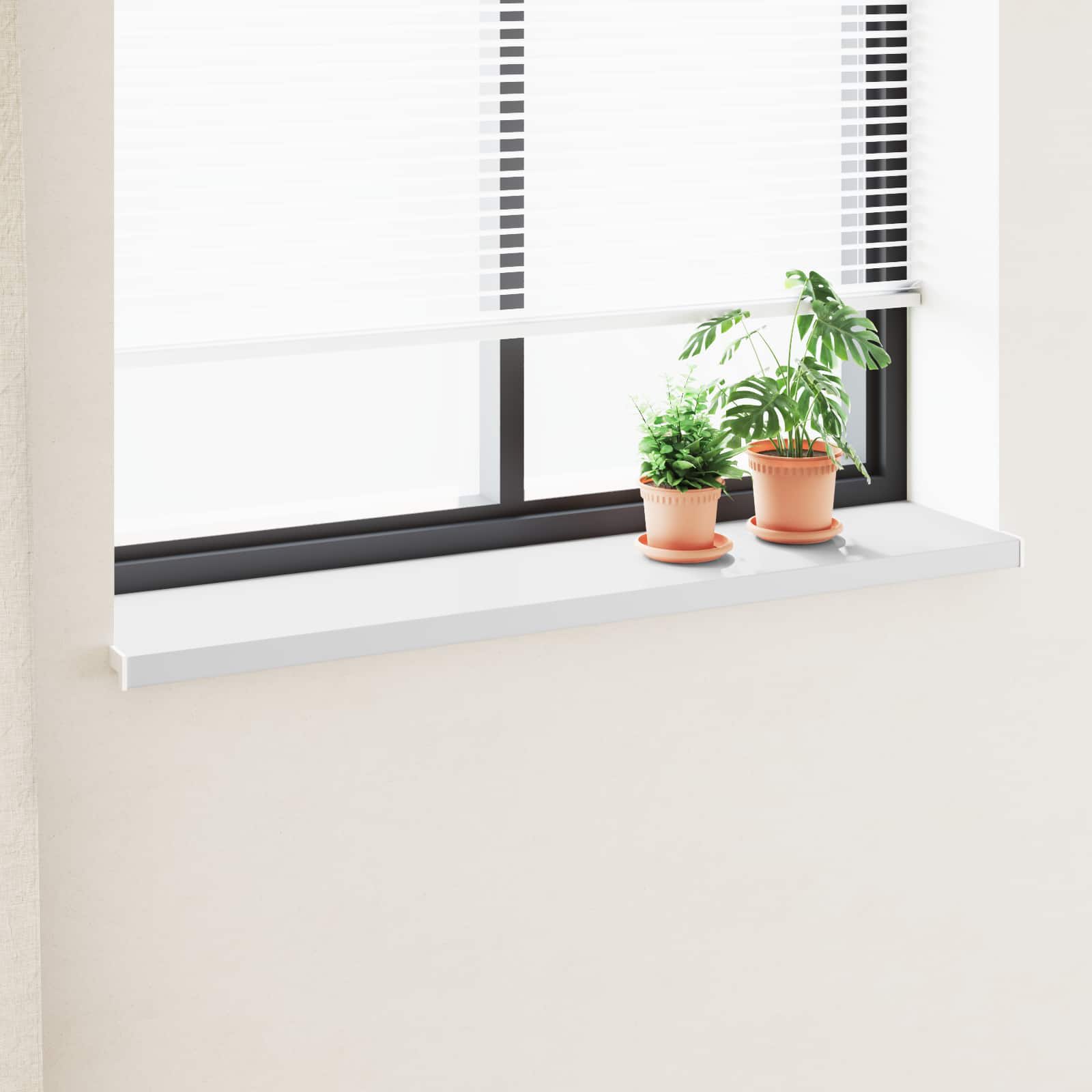 Akna aluskate Valge 120 x 30 x 4,5 cm PVC